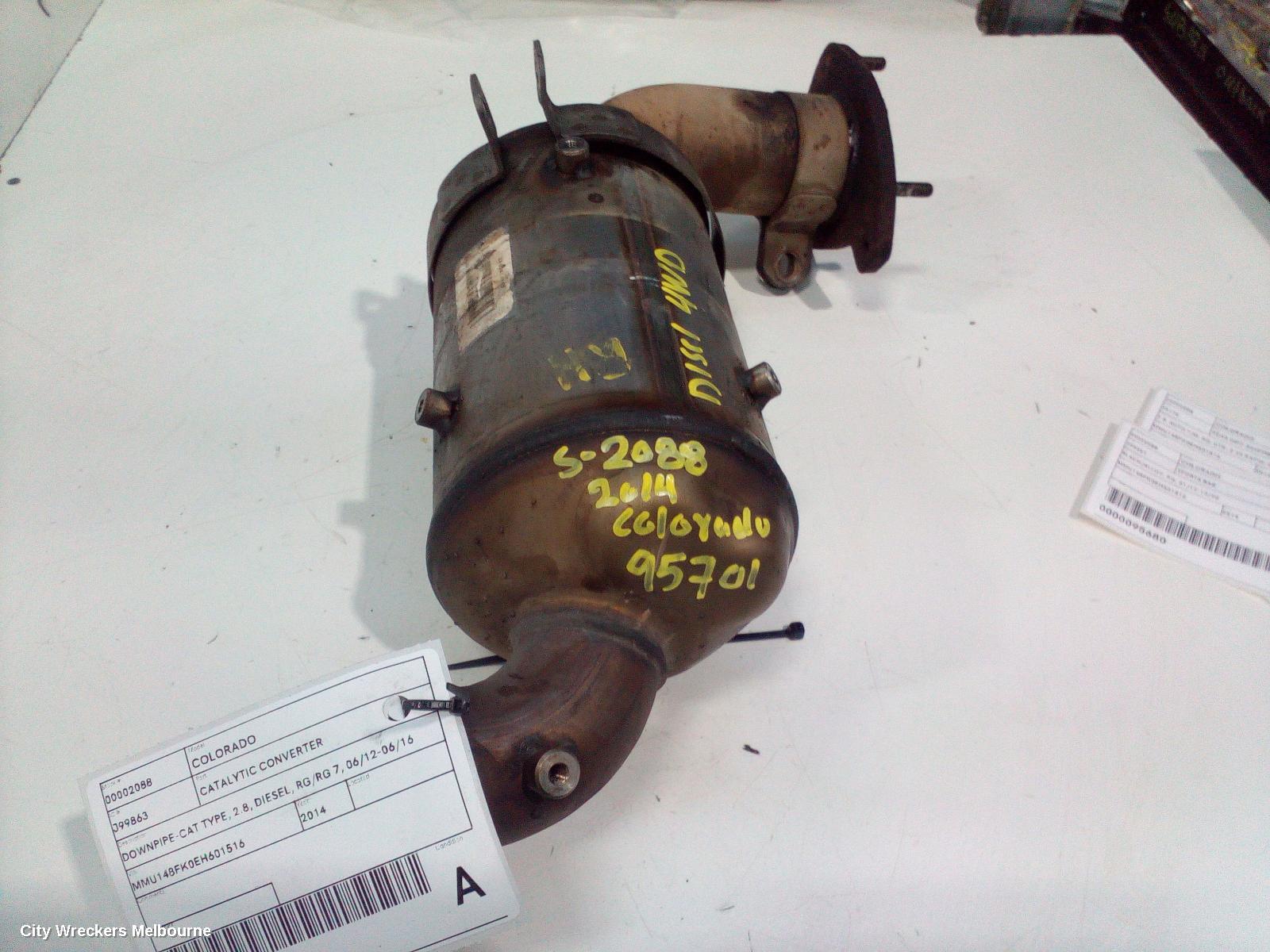 HOLDEN COLORADO CATALYTIC CONVERTER, DOWNPIPE-CAT TYPE, 2.8, DIESEL, RG/RG 7, 06/2012 - 06/2016 - Image 2