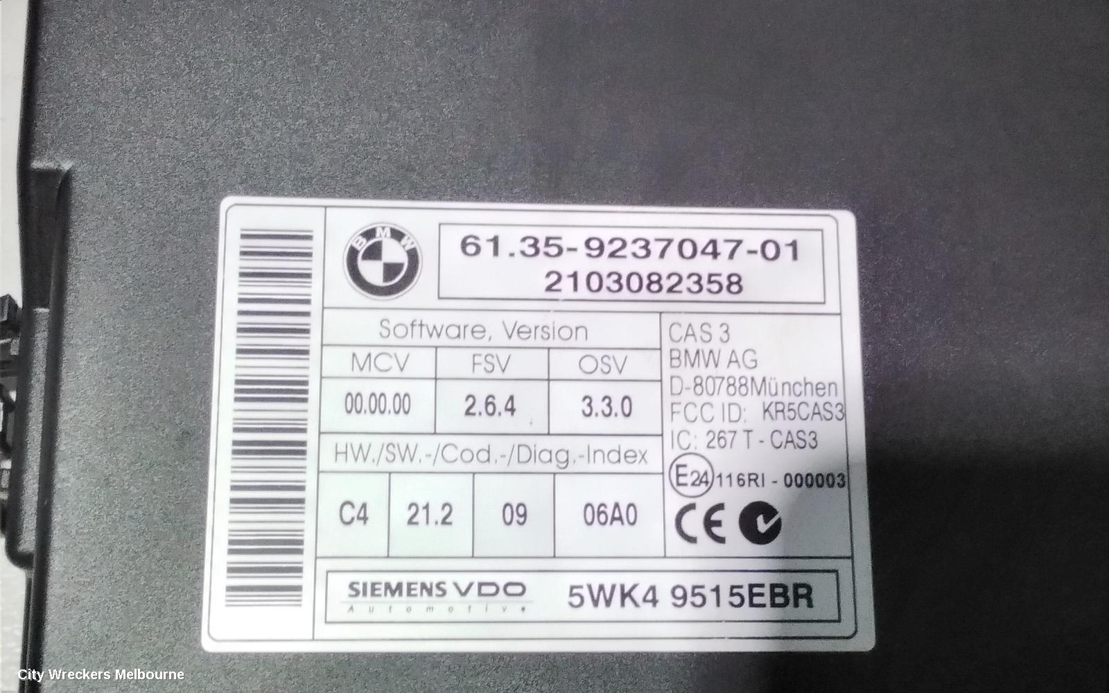BMW 3 SERIES, E90, 03/2005 - 12/2013, CAS 3 (61 35 9237047 01): 83050 - Image 3