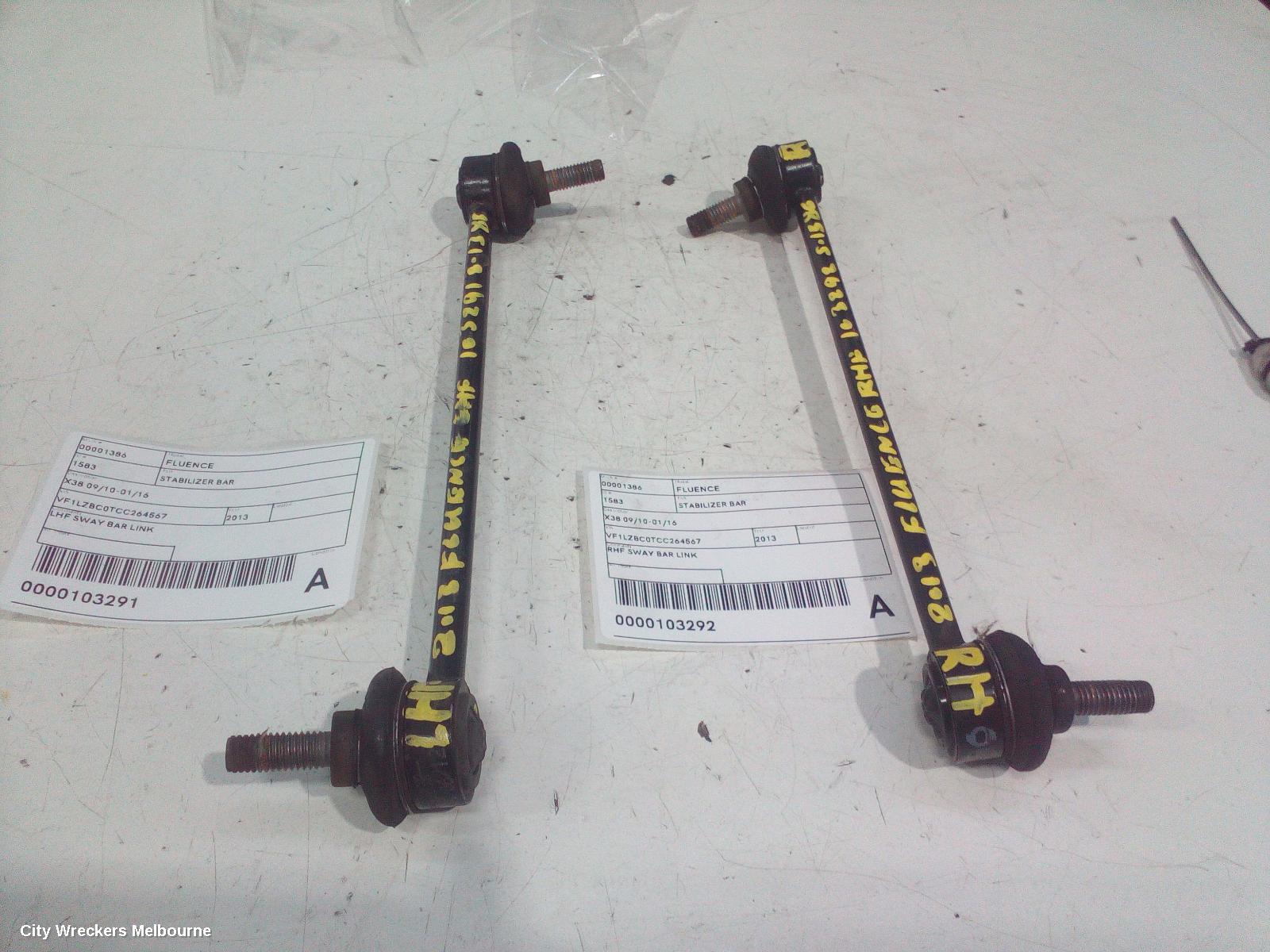 RENAULT FLUENCE STABILISER BAR, X38 09/2010 - 01/2016 - Image 2