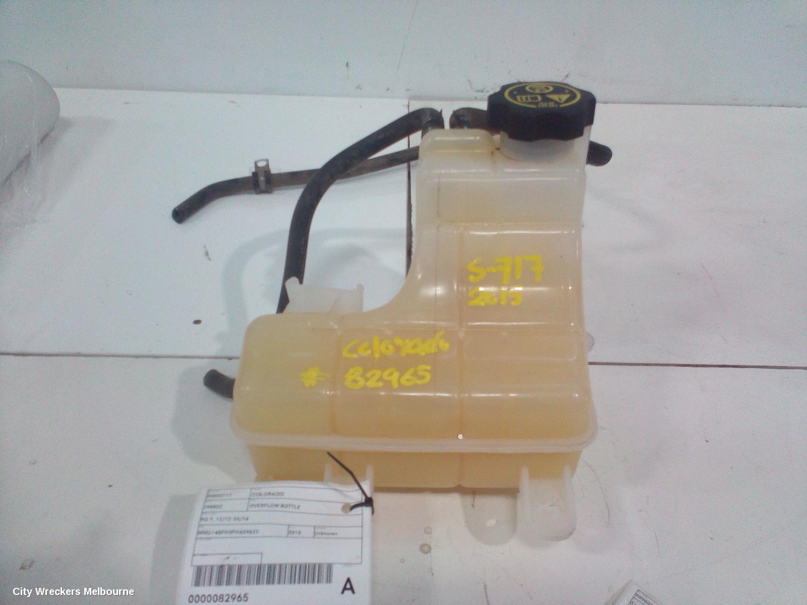 HOLDEN COLORADO OVERFLOW BOTTLE, RG 7, 12/2012 - 06/2016 - Image 1
