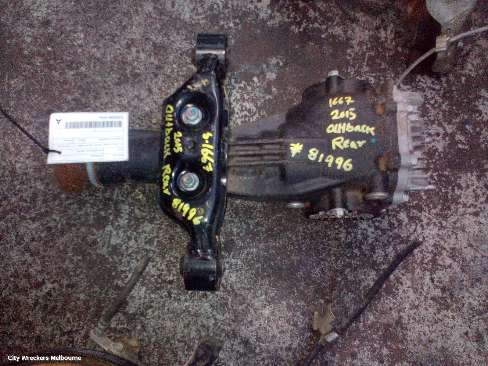 SUBARU OUTBACK DIFFERENTIAL CENTRE, 3.6, EZ36, PETROL, AUTO T/M, 6TH GEN, 4.111 RATIO (Y4 CODE), 08/2014 - 12/2020 - Image 2