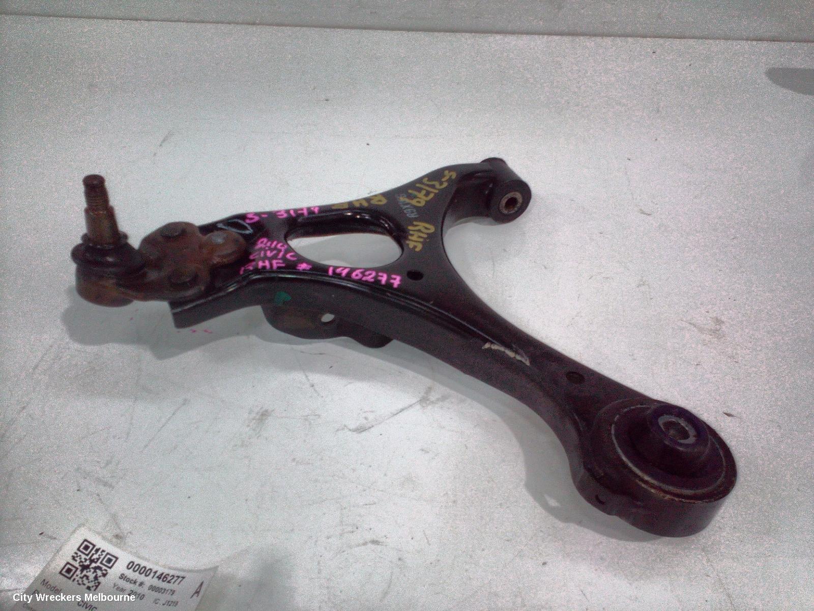 HONDA CIVIC RIGHT FRONT LOWER CONTROL ARM, 8TH GEN, SEDAN, 02/2006 - 12/2011 - Image 3