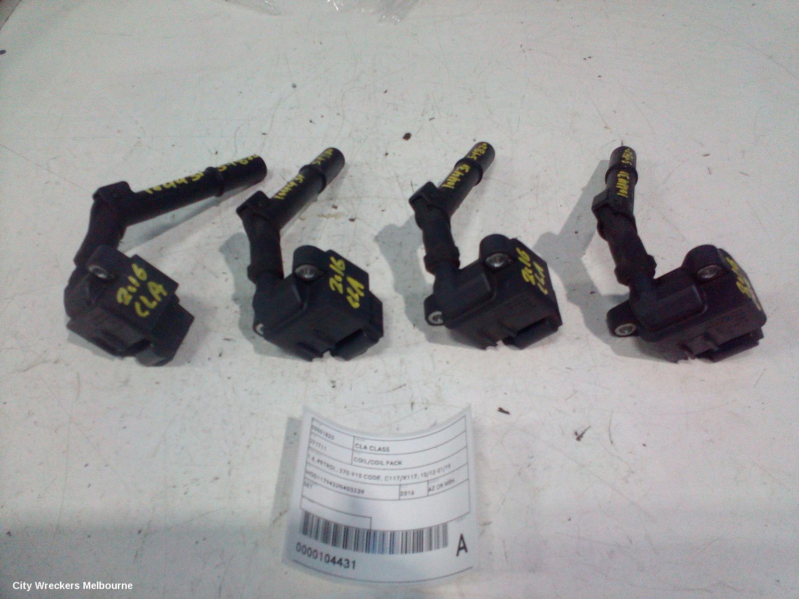 MERCEDES CLA CLASS COIL/COIL PACK, 1.6, PETROL, 270.910 CODE, C117/X117, 10/2013 - 01/2019 - Image 1