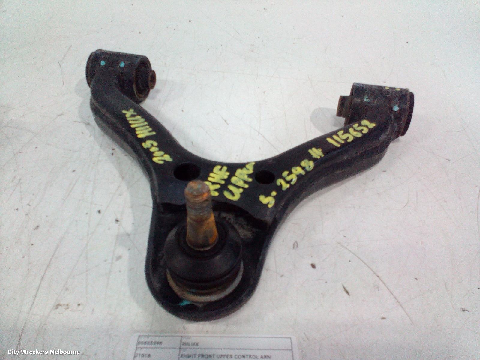 TOYOTA HILUX RIGHT FRONT UPPER CONTROL ARM, 2WD LOW RIDE, 03/2005 ONWARDS - Image 1