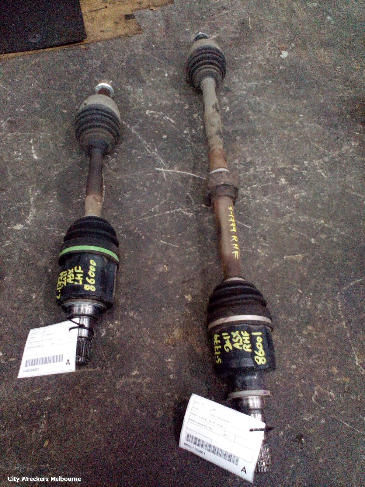 MITSUBISHI ASX LEFT DRIVESHAFT, FRONT, MANUAL, XA, 07/2010 - 08/2012 - Image 2
