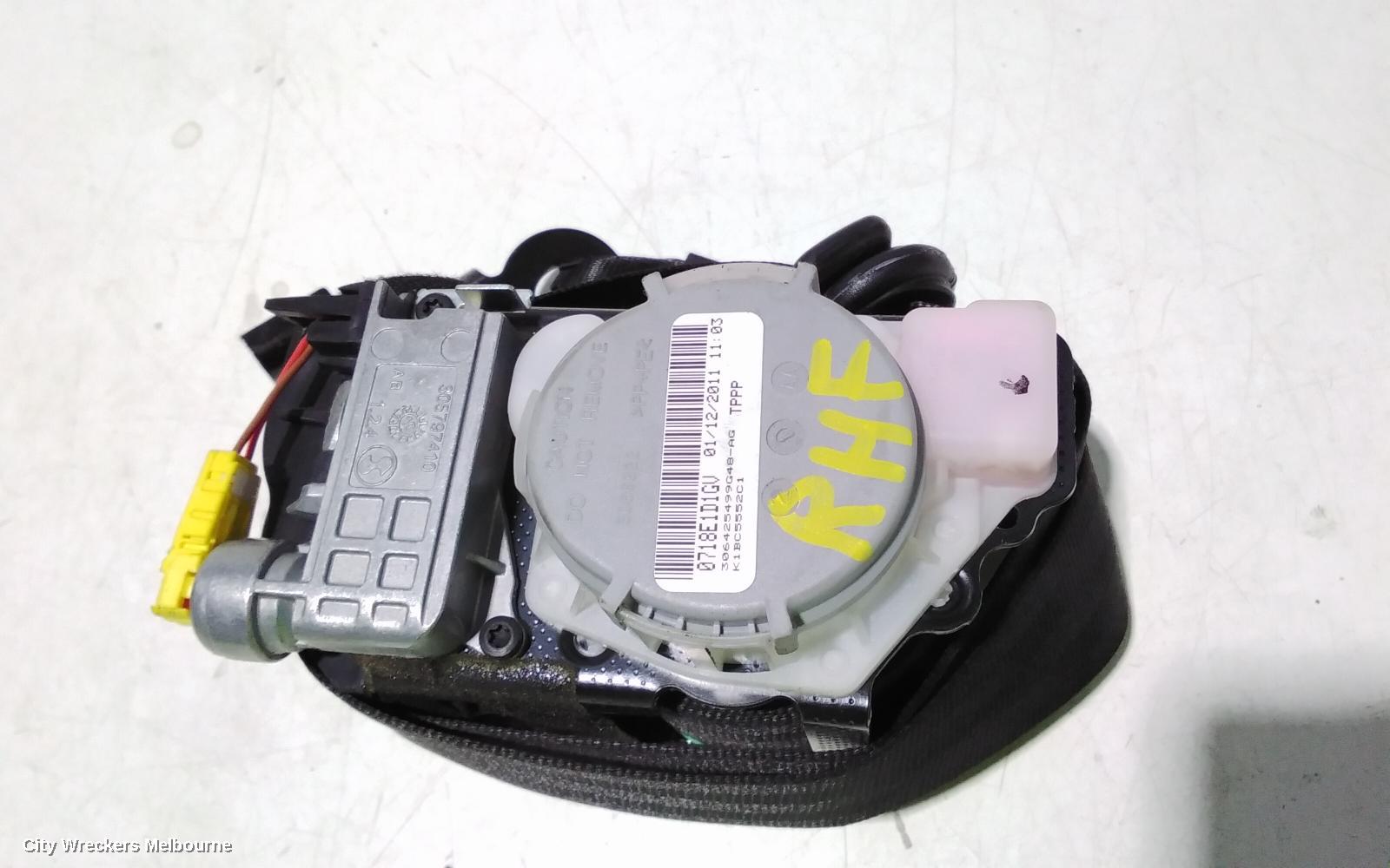 AUDI Q5 SEATBELT/STALK, RH FRONT, SEAT BELT ONLY, 8R, 03/2009 - 12/2013 - Image 1