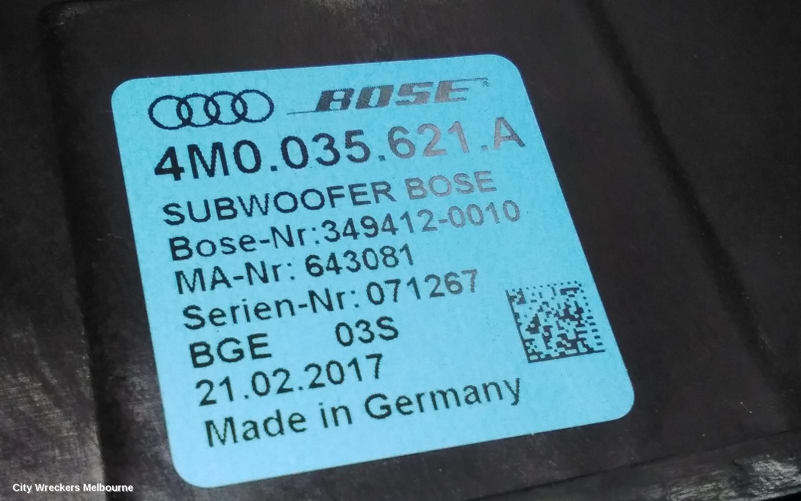 AUDI Q7 SPEAKER, 4M, 07/2015 ONWARDS - Image 3