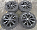 VOLKSWAGEN GOLF WHEEL MAG, FACTORY, 17X7.0IN, DIJON, 5 V SPOKE, BLACK, GEN 7, 11/2012 - 08/2020 - Image 1