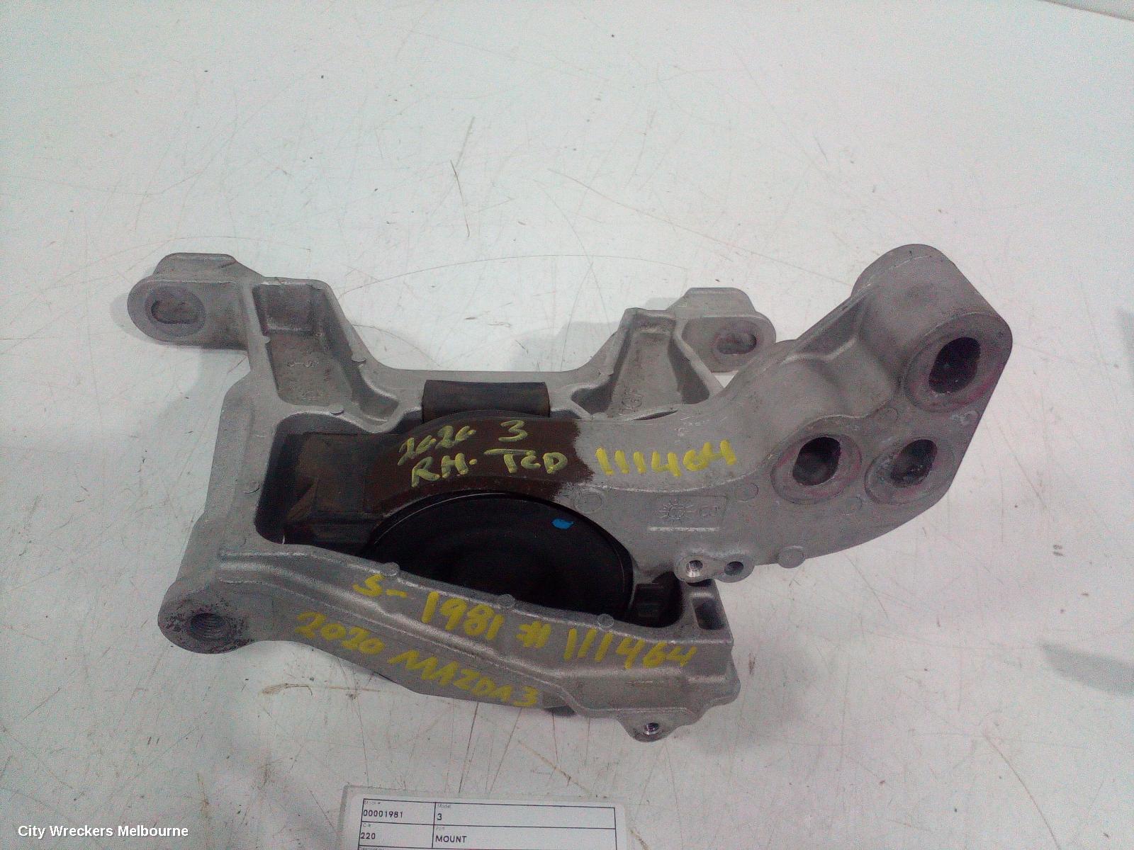 MAZDA 3 MOUNT, BP, 03/2019 ONWARDS - Image 2