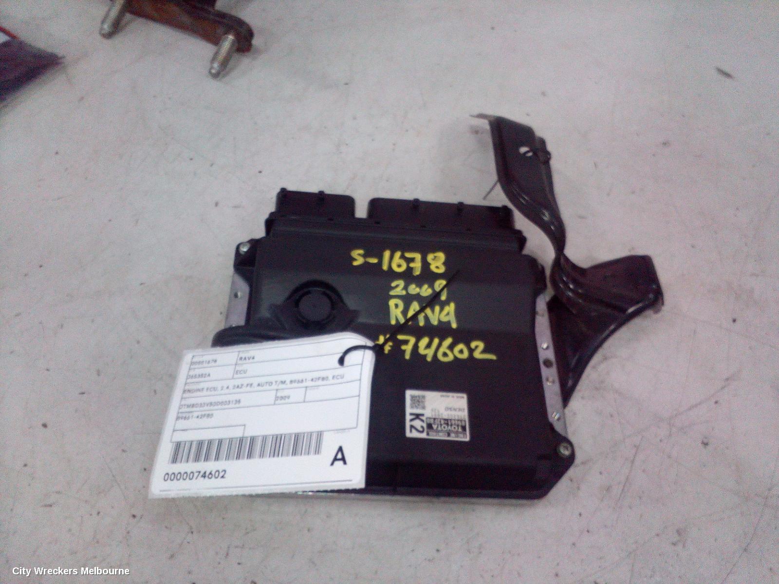 TOYOTA RAV4 ECU, ENGINE ECU, 2.4, 2AZ-FE, AUTO T/M, 89661-42F80, ECU ONLY, ACA33, 11/2005 - 11/2012 - Image 2