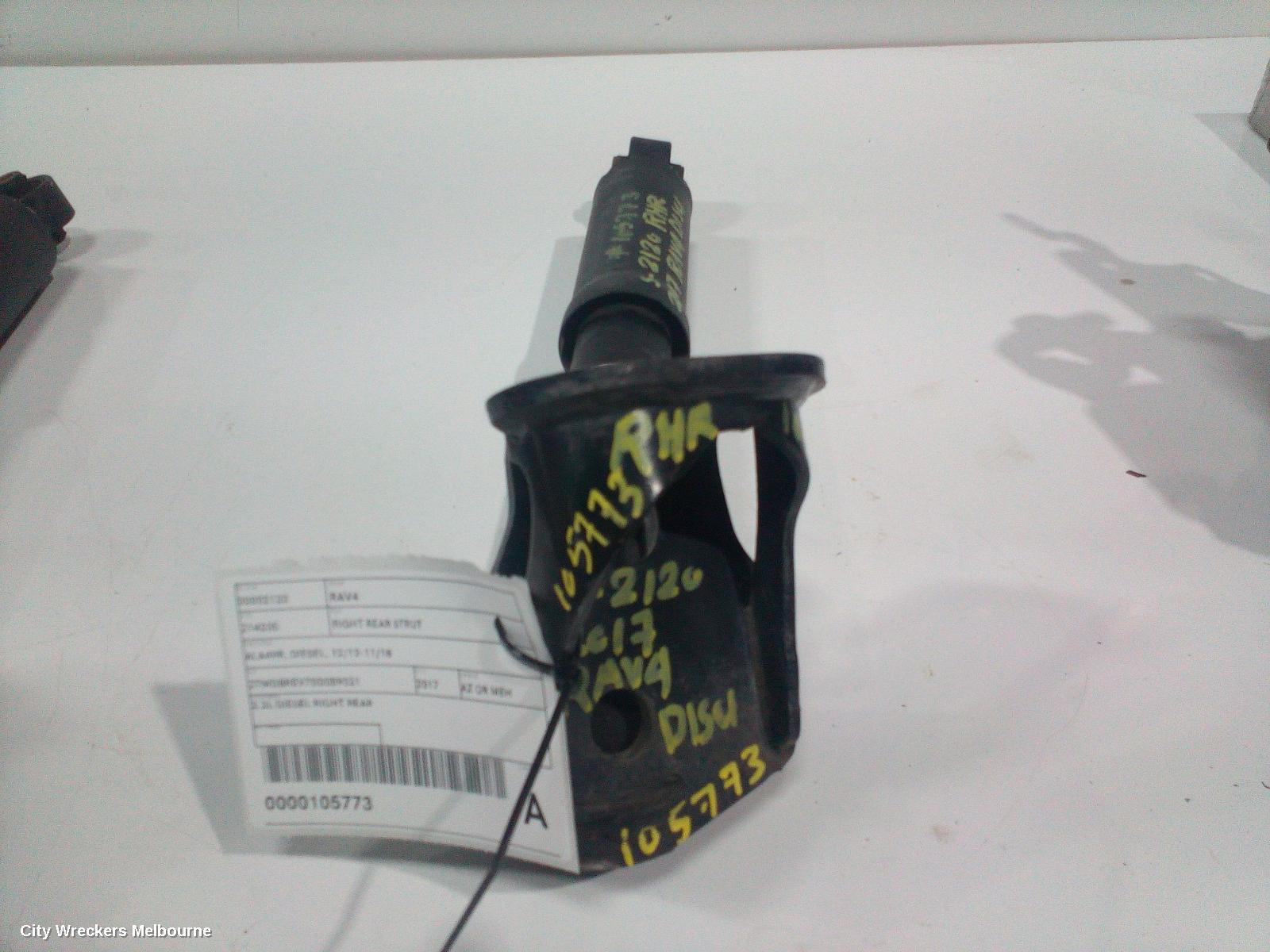 TOYOTA RAV4 RIGHT REAR STRUT, ALA49R, DIESEL, 12/2012 - 11/2018 - Image 1