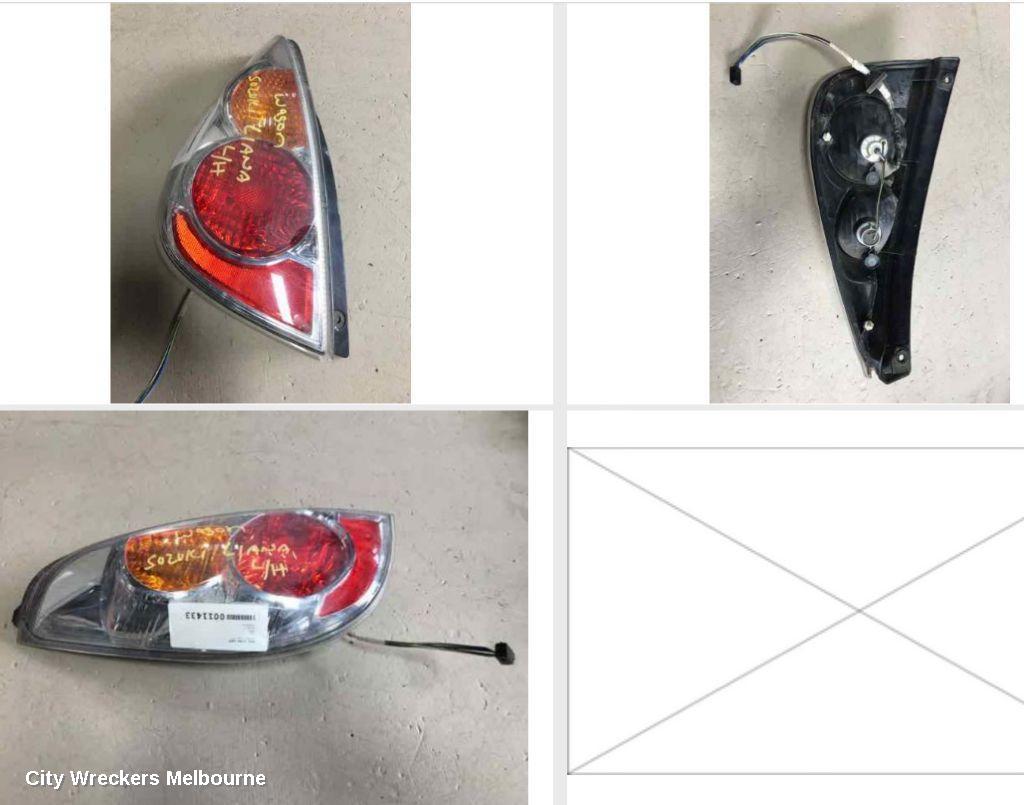SUZUKI LIANA LEFT TAILLIGHT, RH4 SII, HATCH, 03/2004 - 04/2007 - Image 1