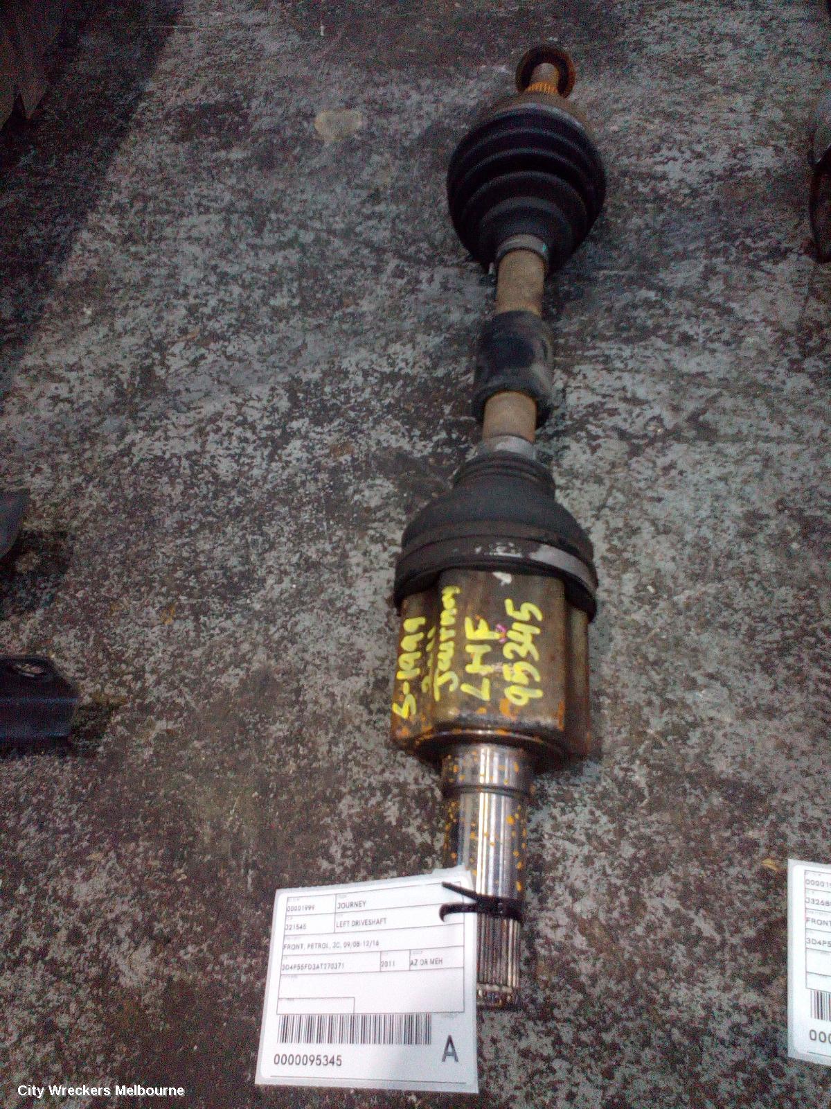 DODGE JOURNEY LEFT DRIVESHAFT, FRONT, PETROL, JC, 09/2008 - 12/2016 - Image 1