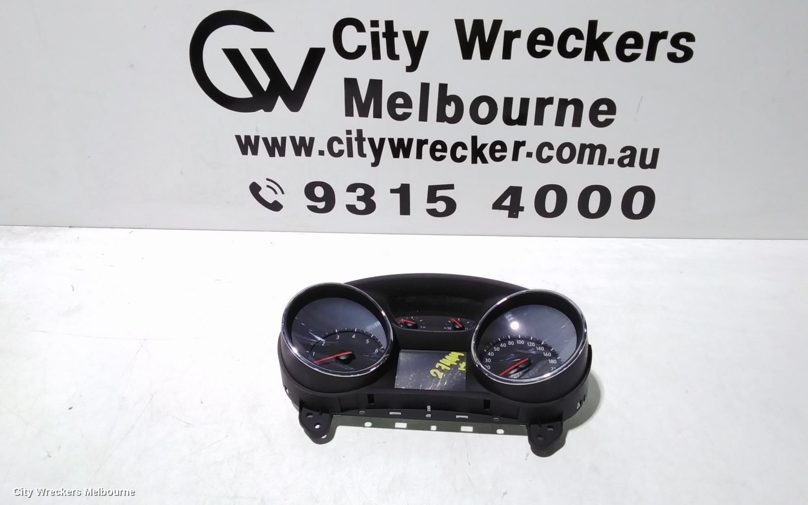 HOLDEN ASTRA INSTRUMENT CLUSTER, PETROL, AUTO T/M, BK, HATCH/WAGON, 09/2016 ONWARDS - Image 1
