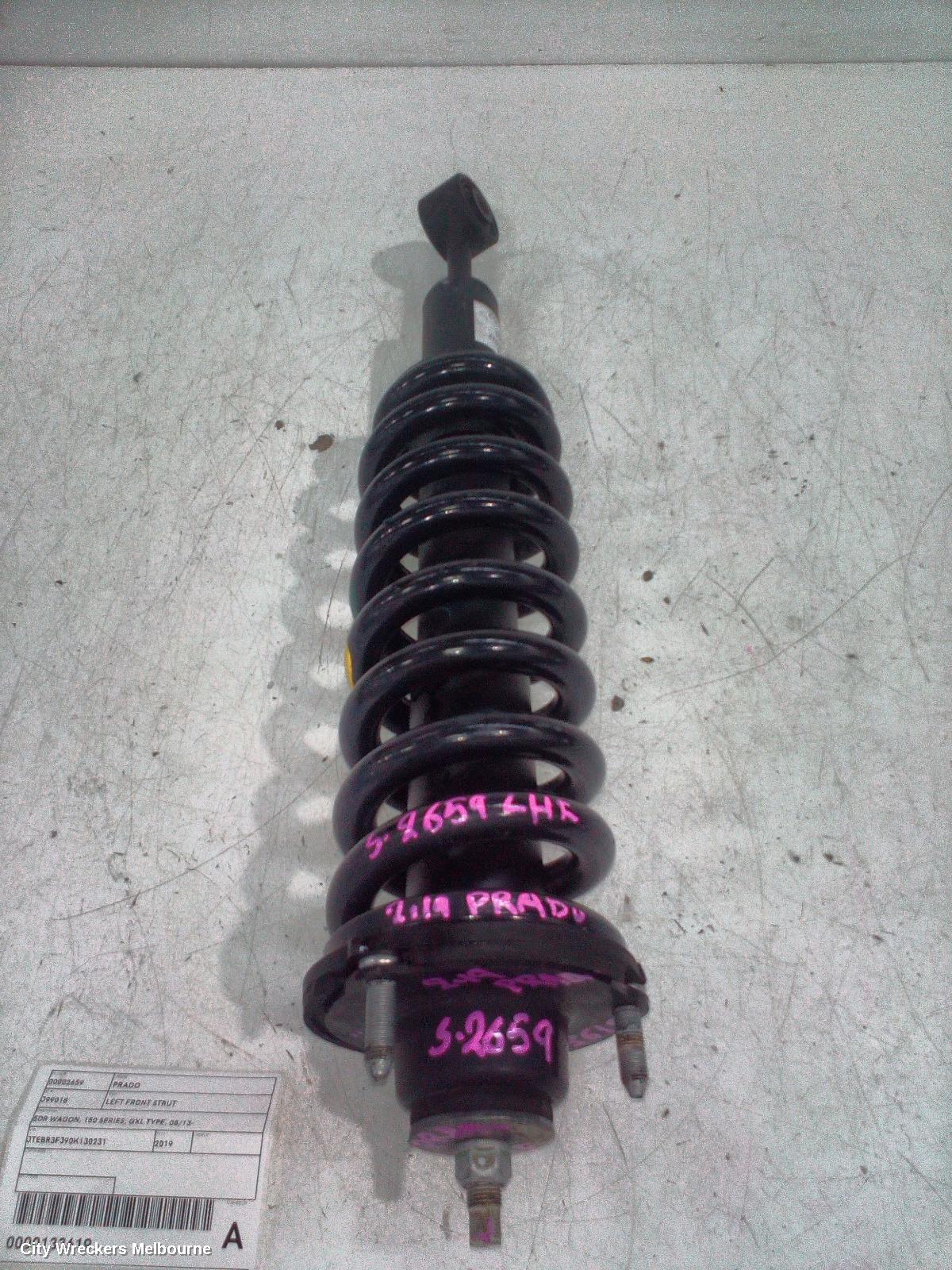 TOYOTA PRADO LEFT FRONT STRUT, 5DR WAGON, 150 SERIES, GXL TYPE, 08/2013 ONWARDS - Image 2