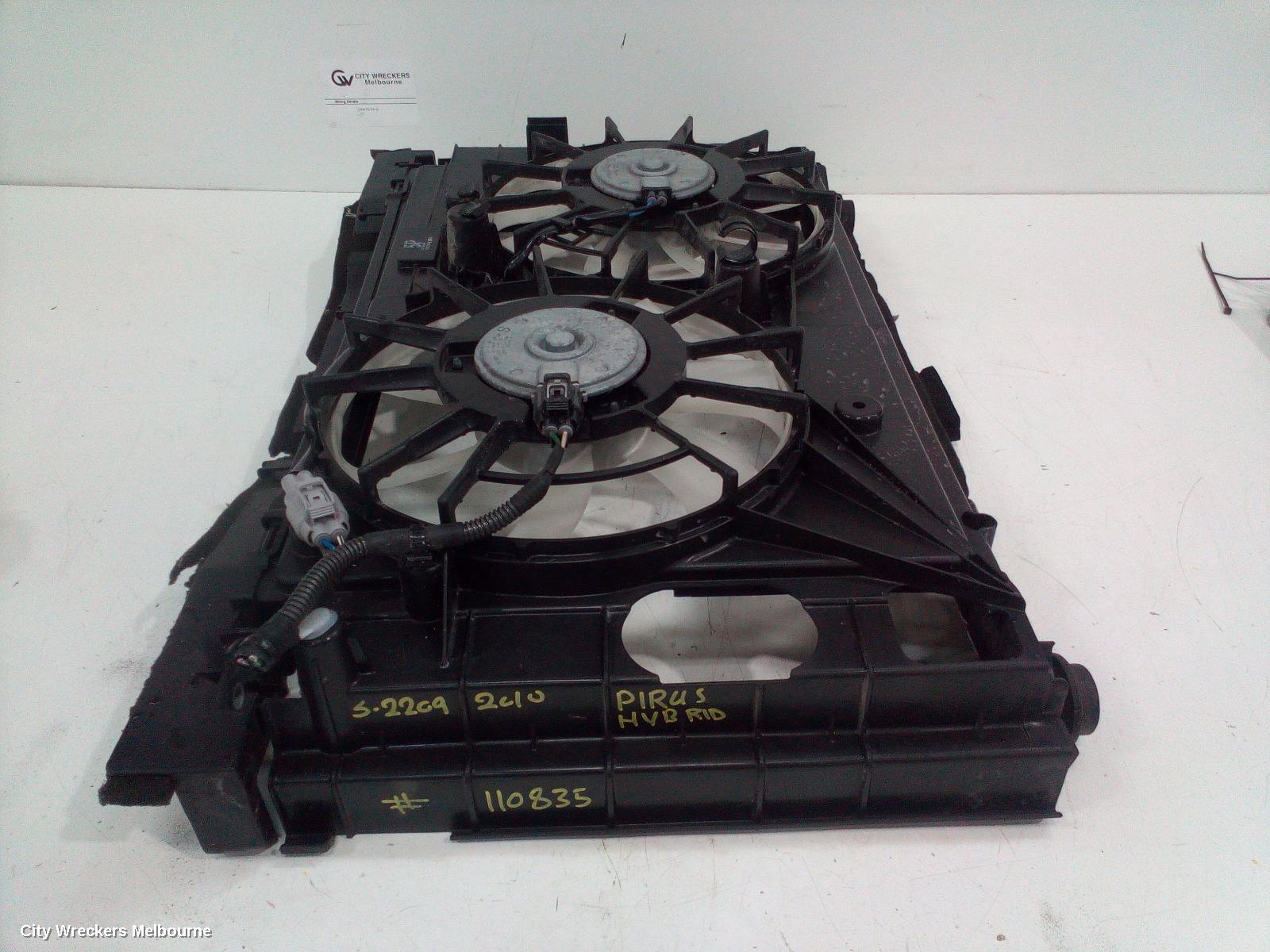 TOYOTA PRIUS FAN, ZVW30R, RADIATOR FAN, 07/2009 - 12/2015 - Image 2