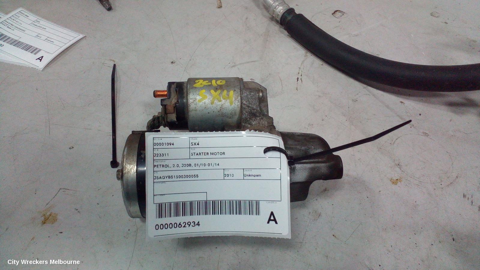 SUZUKI SX4 STARTER, PETROL, 2.0, J20B, 01/2010 - 01/2014 - Image 3
