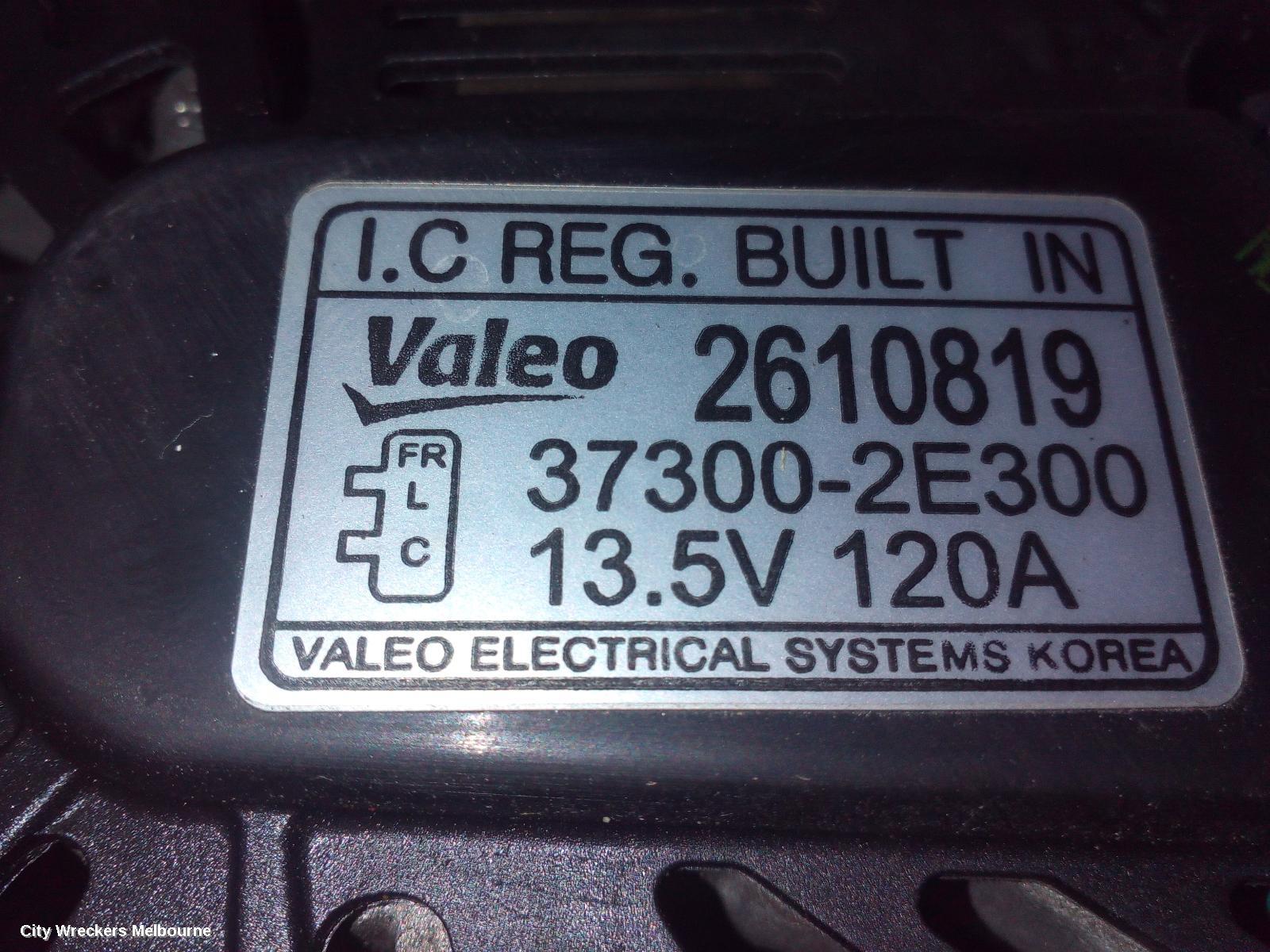 HYUNDAI I40 ALTERNATOR, PETROL, 2.0, VF, 09/2011 - 12/2019 - Image 1