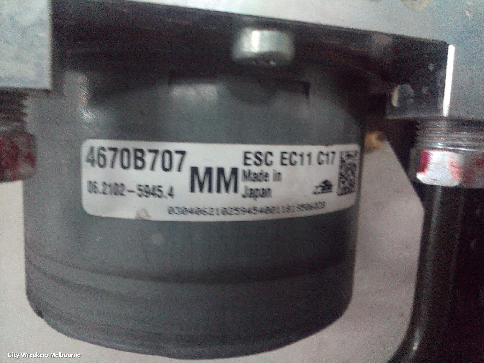 MITSUBISHI ASX ABS PUMP/MODULATOR, XA-XC, P/N 4670B707, 07/2010 ONWARDS - Image 2
