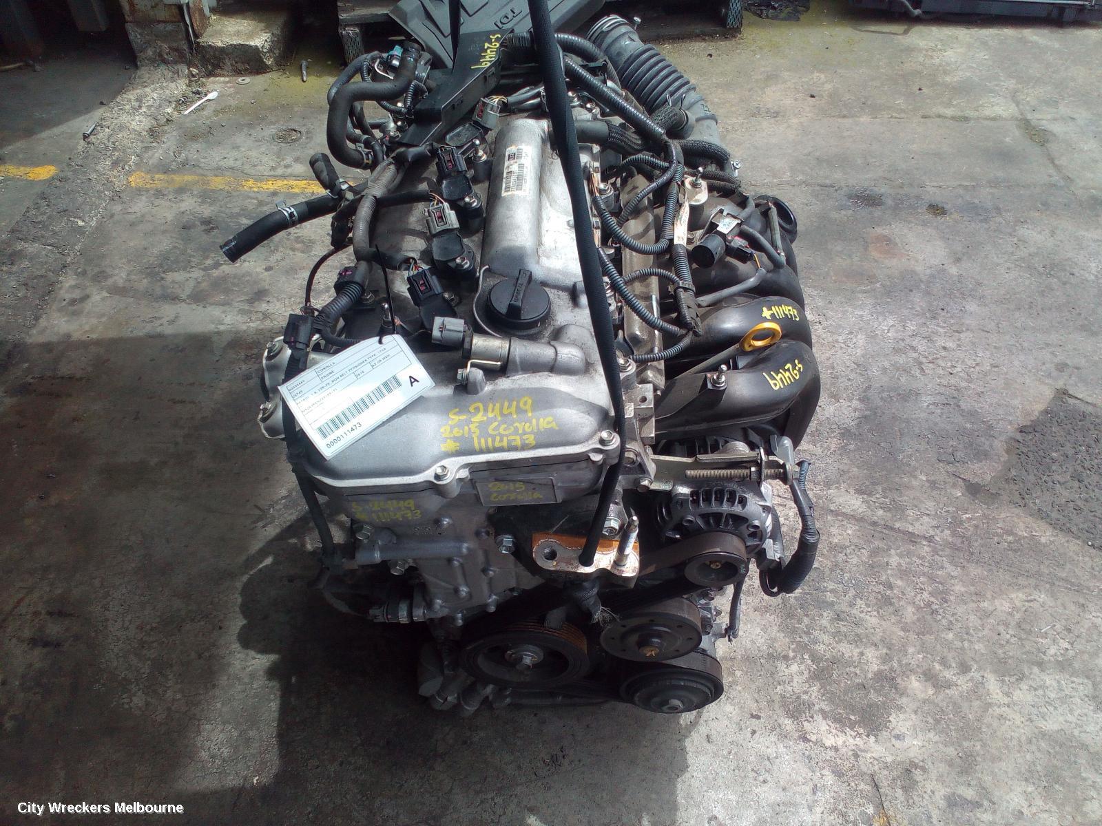 TOYOTA COROLLA ENGINE, PETROL, 1.8, 2ZR-FE, NON BELT TENSIONER TYPE, 172R SEDAN, 11/2013 ONWARDS 10/2016 - Image 1