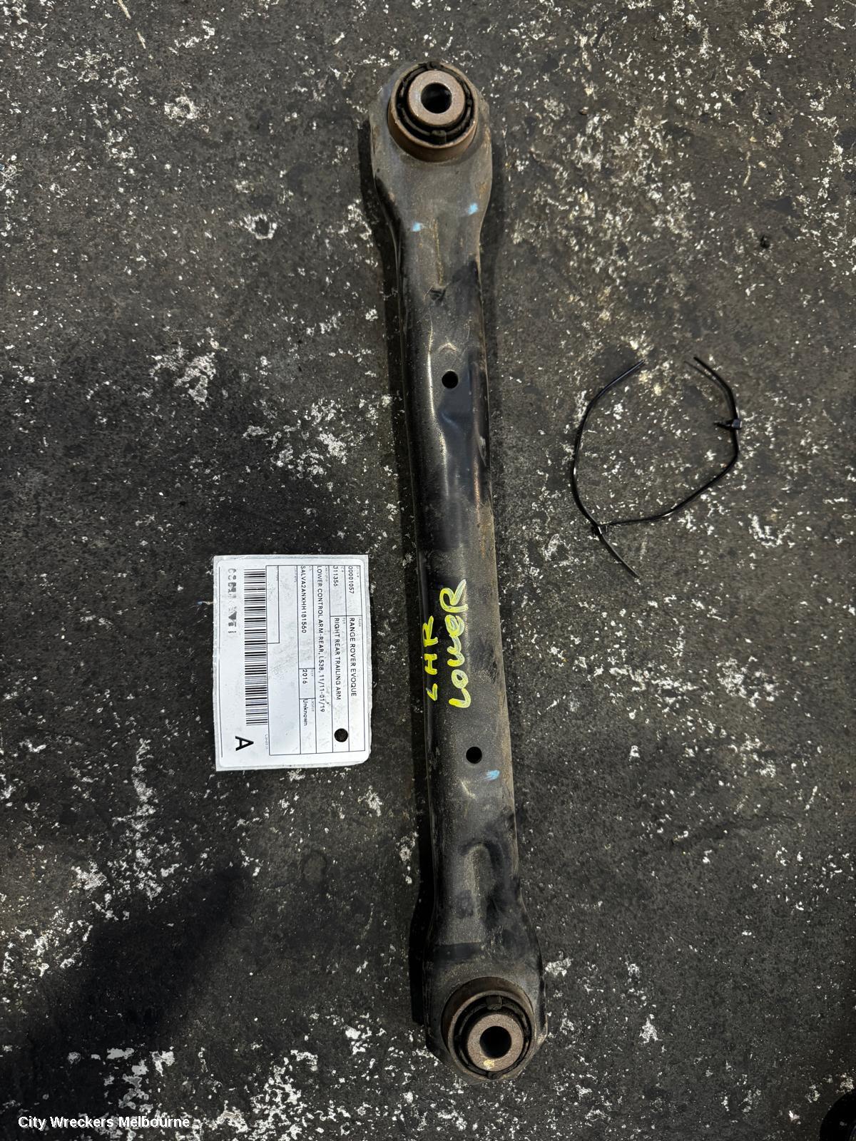 LAND ROVER RANGEROVER EVOQUE LEFT REAR TRAILING ARM, LOWER CONTROL ARM-REAR, L538, 11/2011 - 01/2019 - Image 1