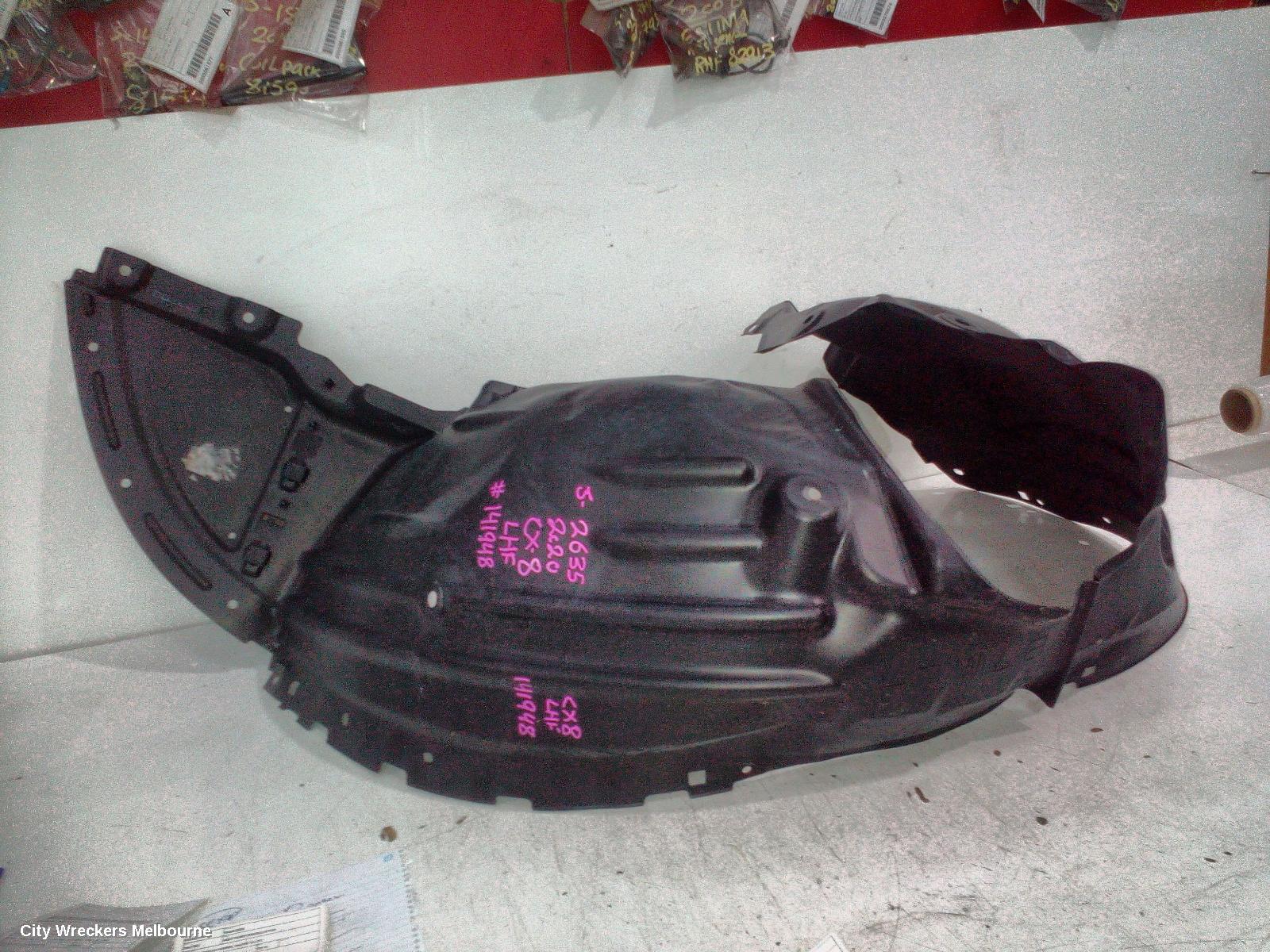 MAZDA CX8 LEFT GUARD LINER, KG, FRONT, 05/2018 - 12/2023 - Image 3