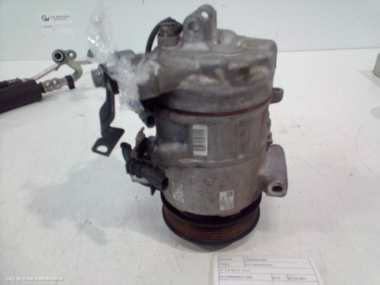 HOLDEN COMMODORE A/C COMPRESSOR, VF, 3.0, 05/2013 - 12/2017 - Image 3