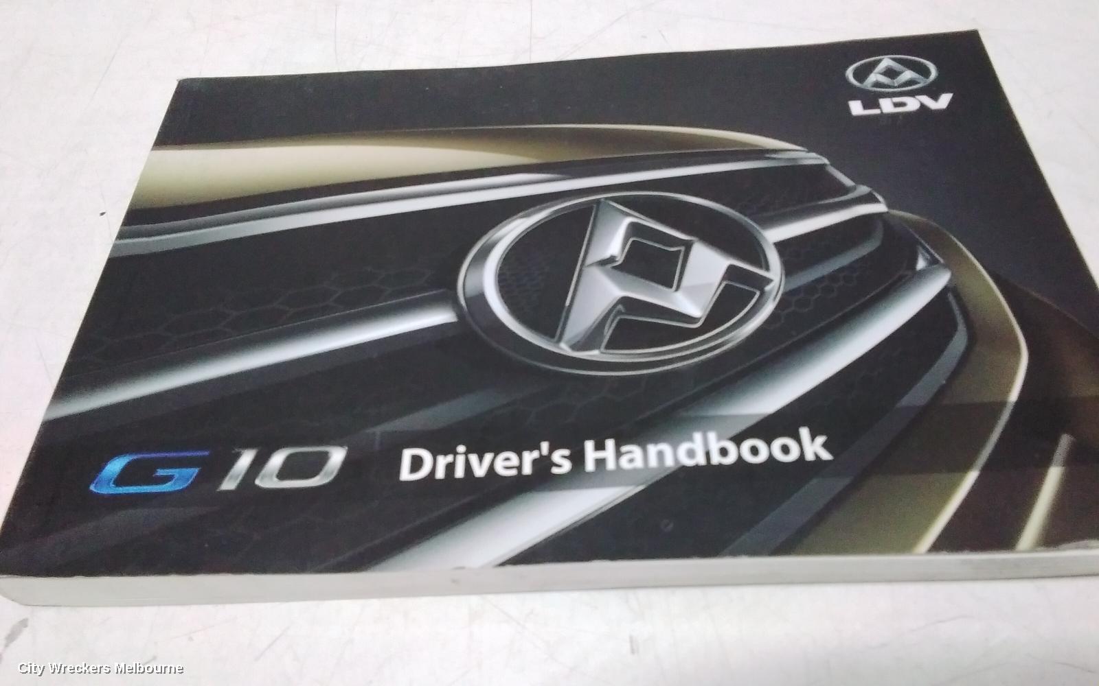 LDV G10 OWNERS HANDBOOK, SV7A/SV7C, WAGON/VAN, 04/2015 ONWARDS - Image 2