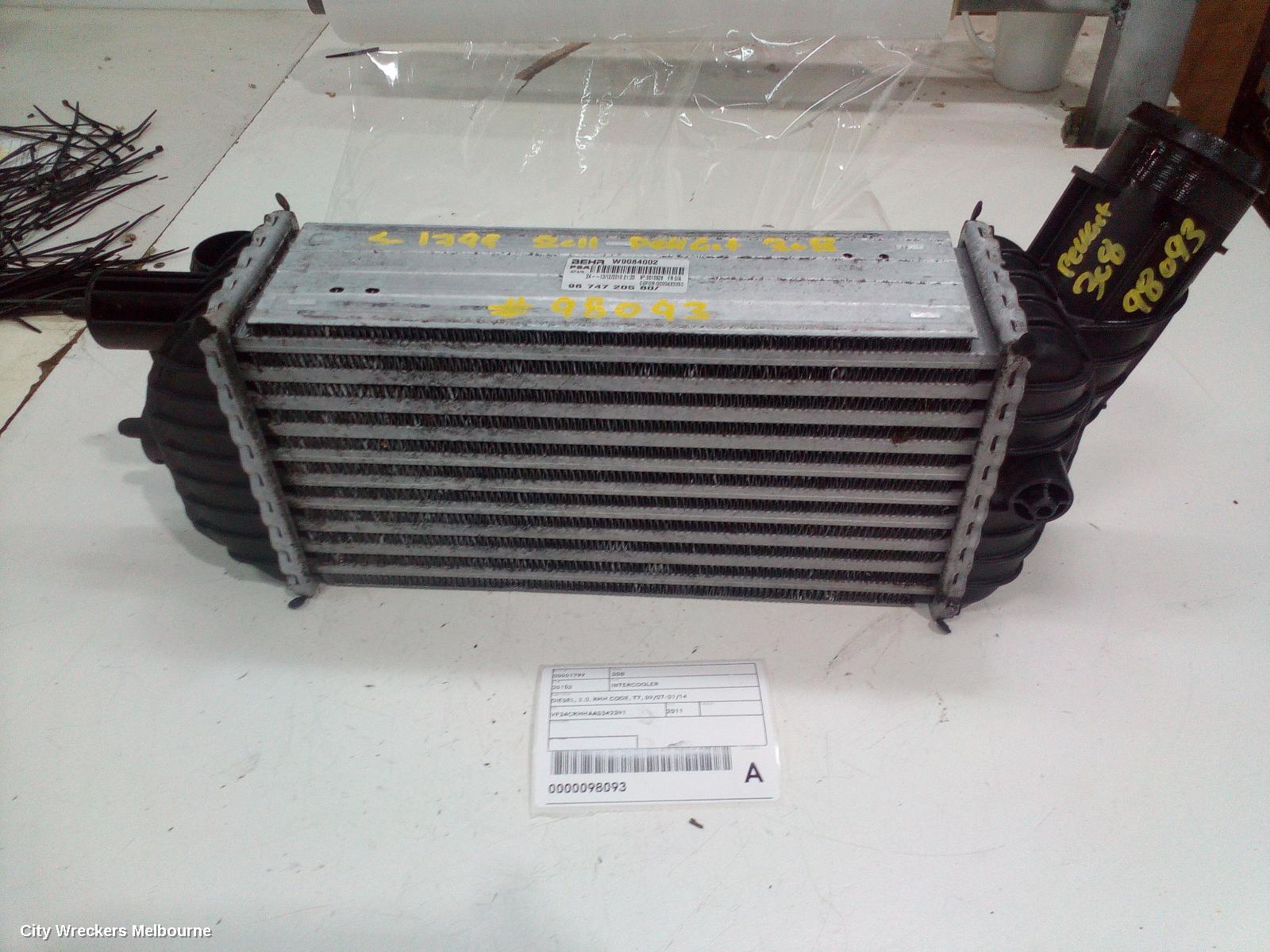 PEUGEOT 308 INTERCOOLER, DIESEL, 2.0, RHH CODE, T7, 09/2007 - 01/2014 - Image 3