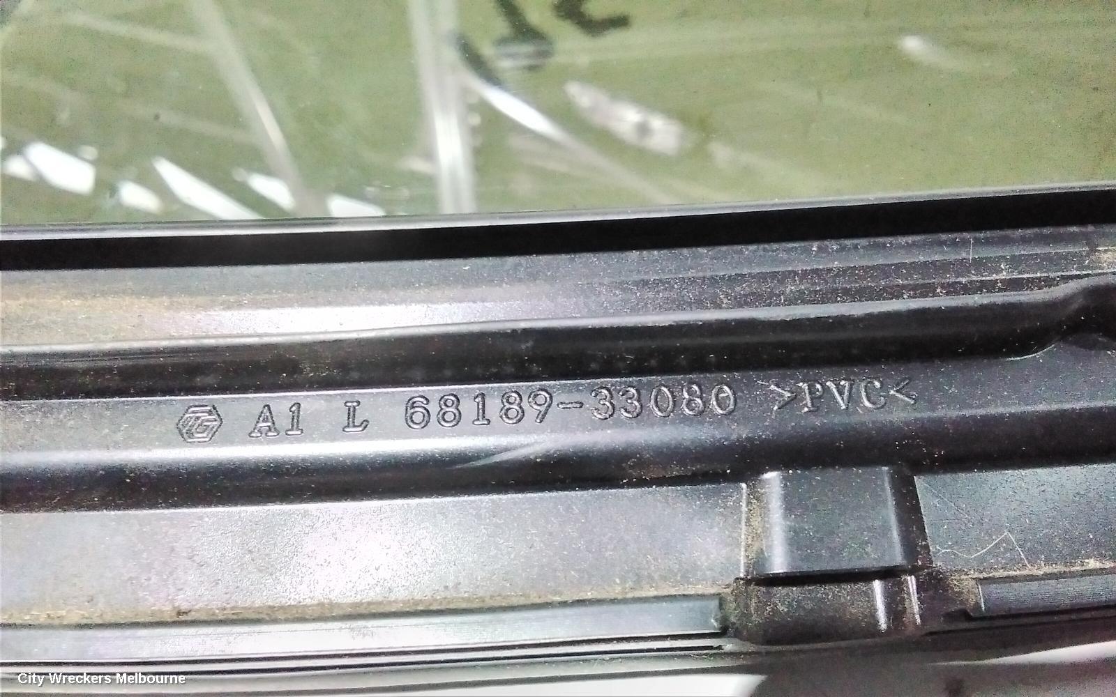 TOYOTA CAMRY LEFT REAR 1/4 DOOR GLASS, XV70, 09/2017 - 05/2024 - Image 2
