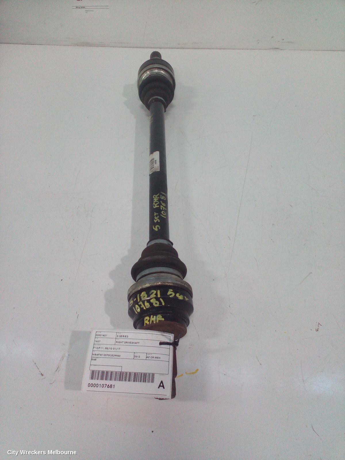 BMW 5 SERIES RIGHT DRIVESHAFT, F10/F11, 05/2010 - 01/2017 - Image 2