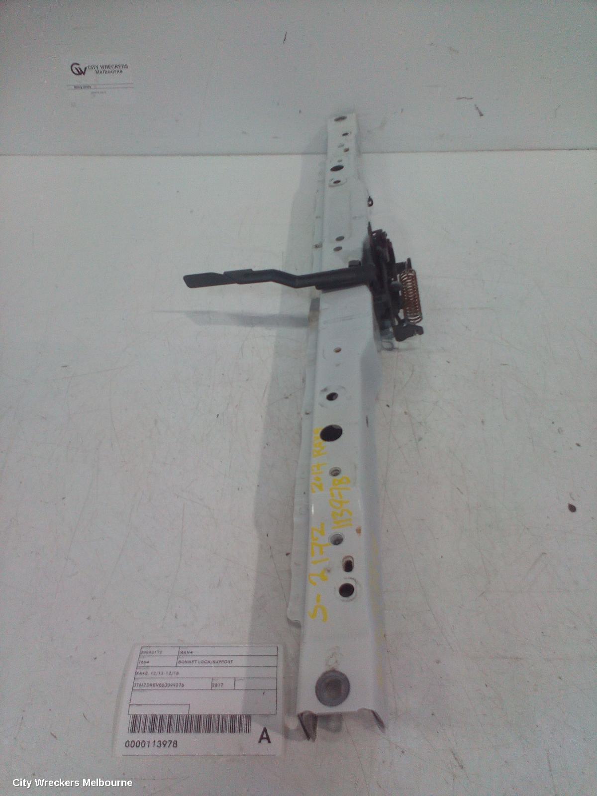 TOYOTA RAV4 BONNET LOCK/SUPPORT, XA40, 12/2012 - 12/2018 - Image 1