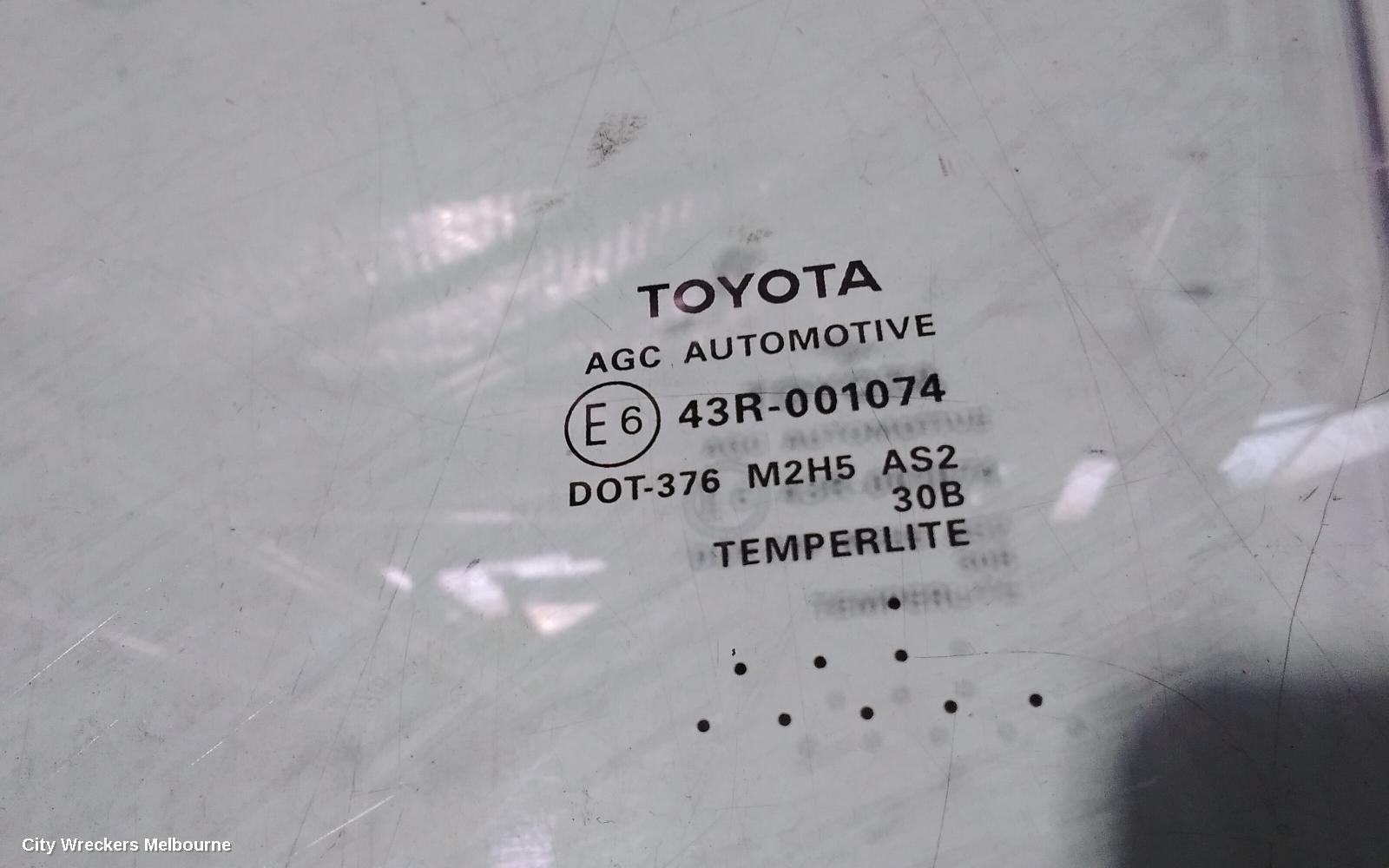 TOYOTA KLUGER LEFT FRONT DOOR WINDOW, GSU50/GSU55, 03/2014 - 02/2021 - Image 3