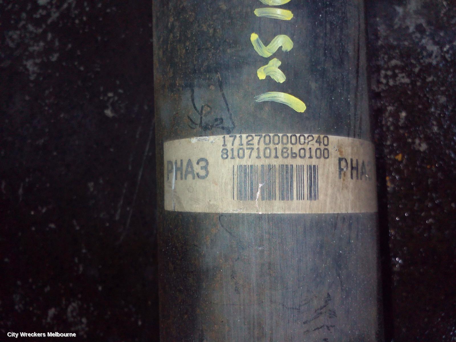 TOYOTA HIACE REAR DRIVE SHAFT, TRH, LWB/SWB, MANUAL T/M, PETROL, 03/2005 - 04/2019 - Image 1