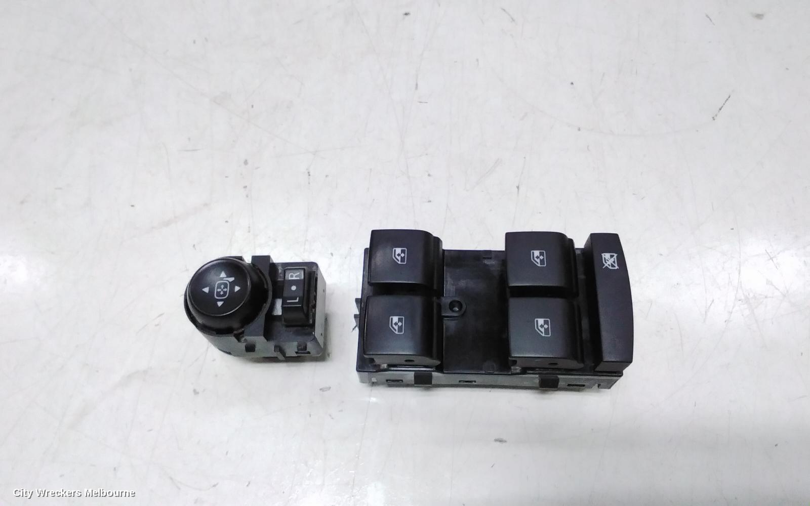 HOLDEN ASTRA PWR DR WIND SWITCH, RH FRONT (MASTER SWITCH), BK-BL, 5DR HATCH/SEDAN, 09/2016 - 12/2020 - Image 1