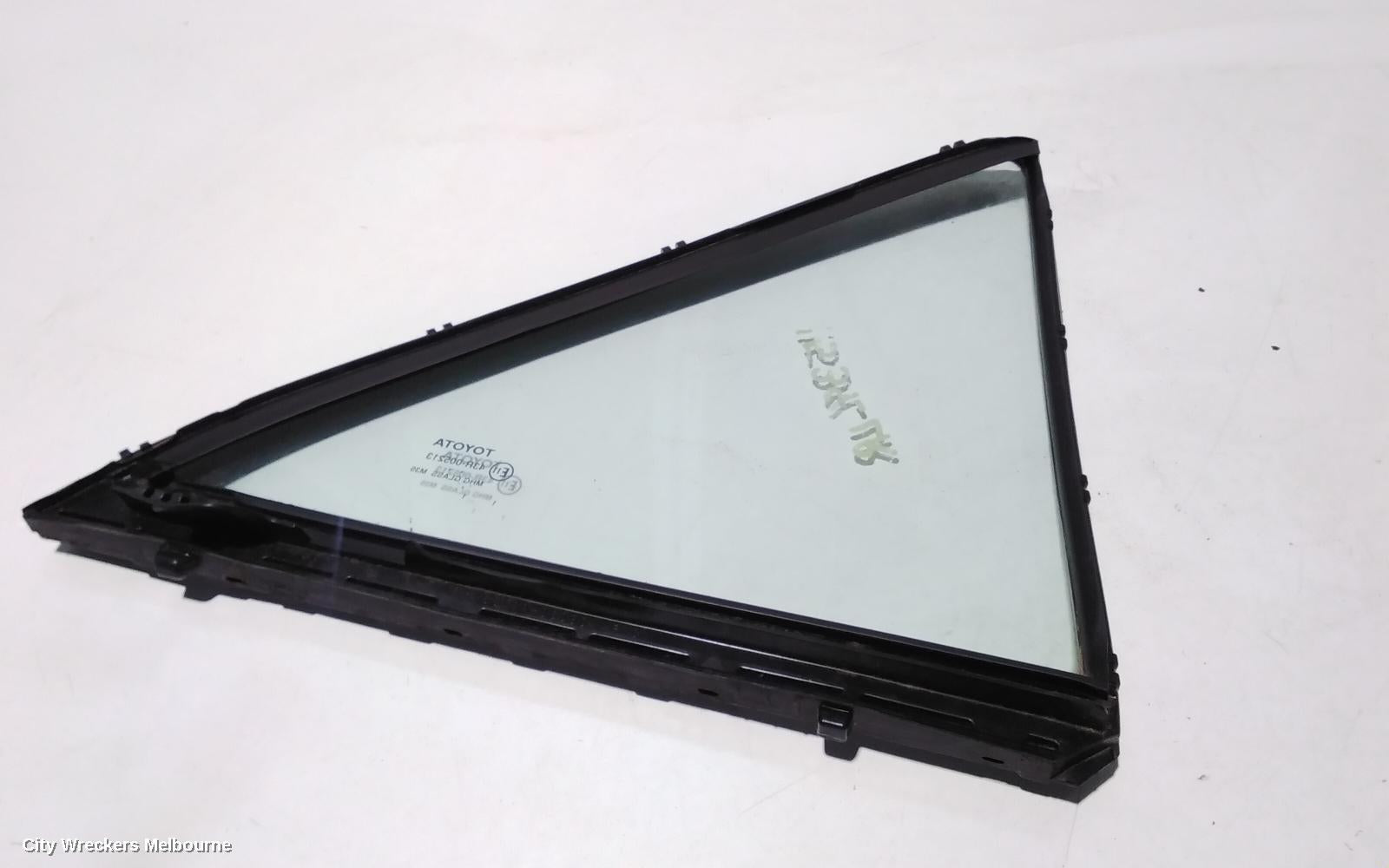 TOYOTA CAMRY LEFT REAR 1/4 DOOR GLASS, ASV50/AVV50, 12/2011 - 05/2015 - Image 3