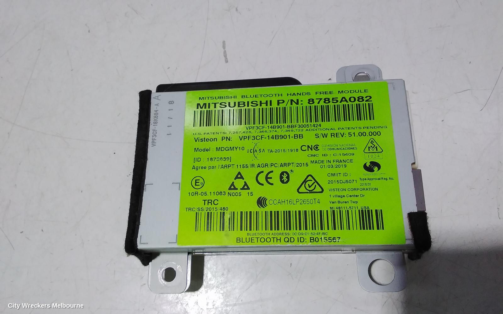 MITSUBISHI TRITON, MQ-MR, 03/2015 - 10/2023, 8785A082  OTHER CONTROL UNITS/ MODULES : 97916 - Image 2