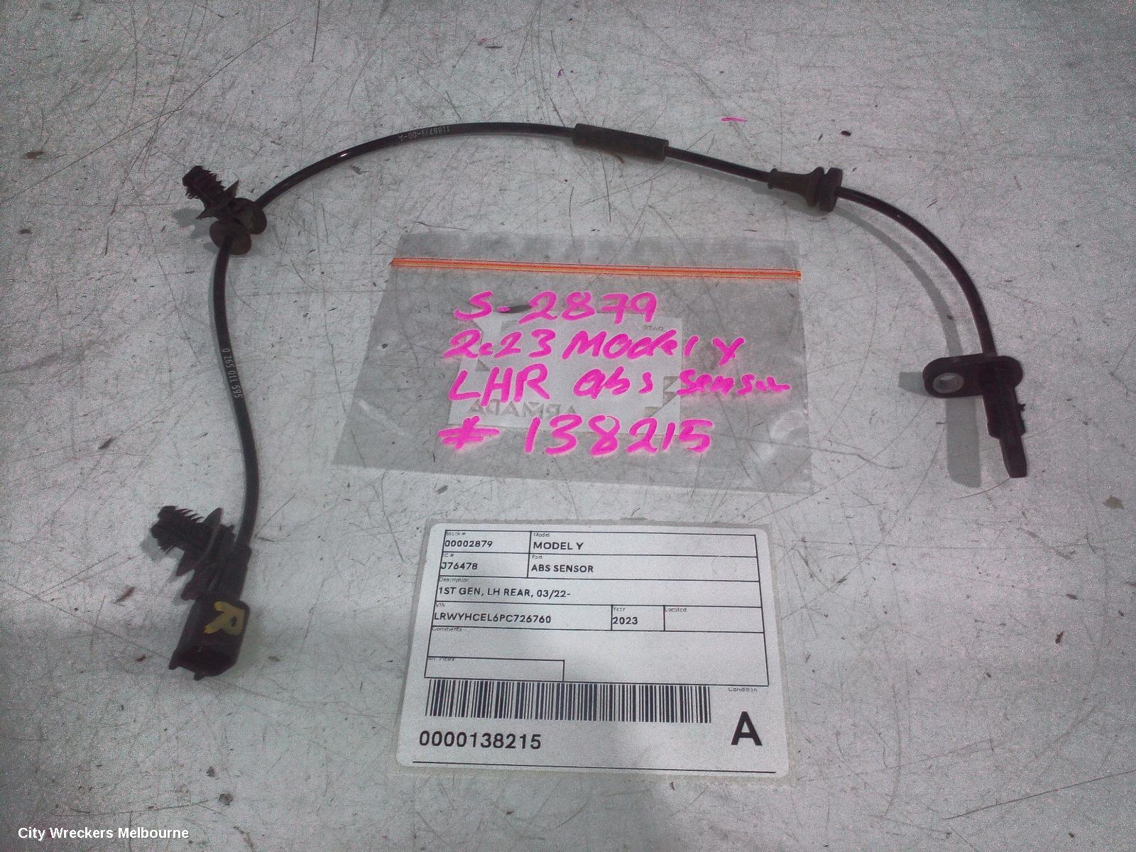 TESLA MODEL Y ABS SENSOR, 1ST GEN, LH REAR, 03/2022 ONWARDS - Image 1
