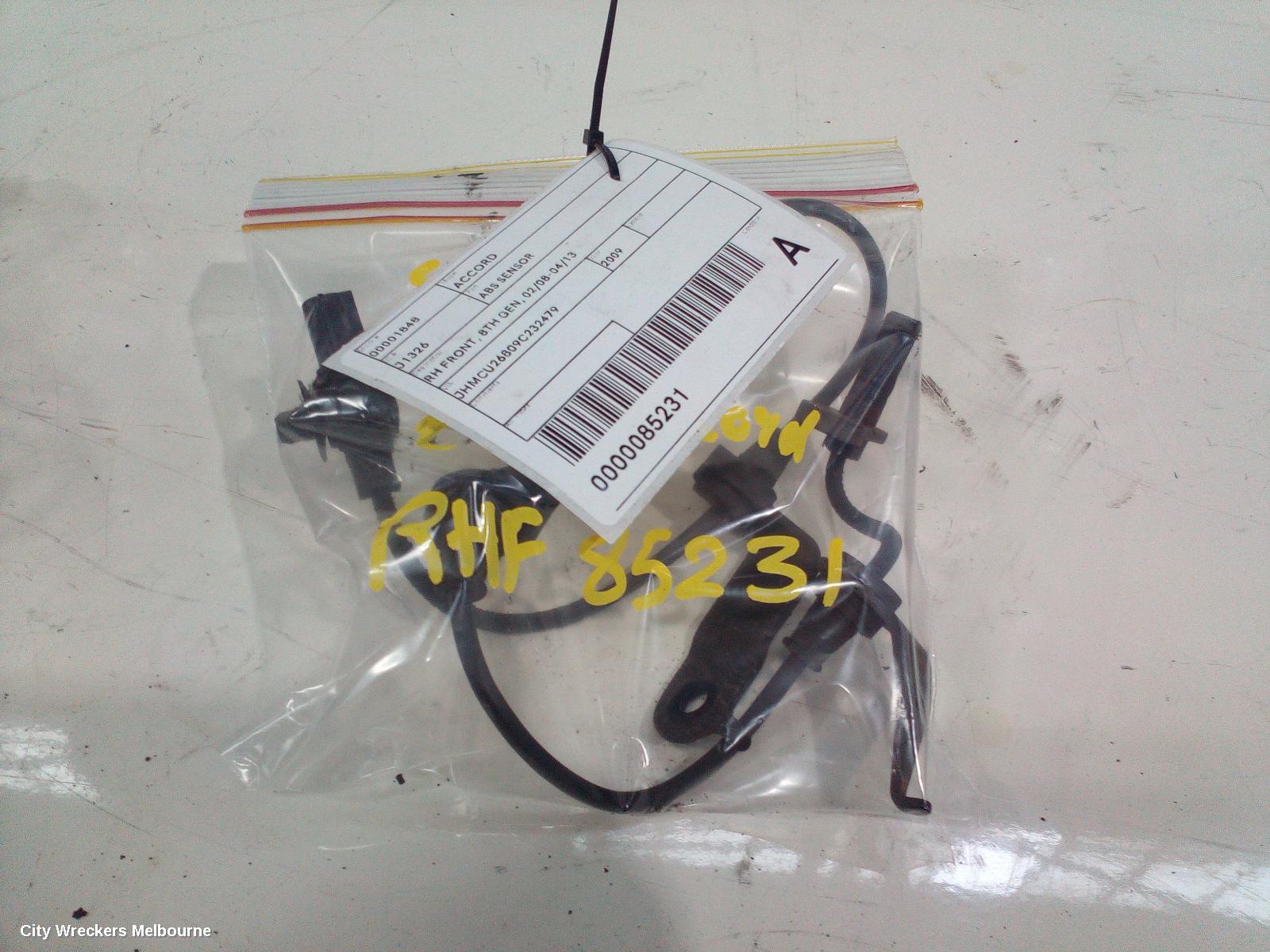 HONDA ACCORD ABS SENSOR, RH FRONT, 8TH GEN, 02/2008 - 04/2013 - Image 3