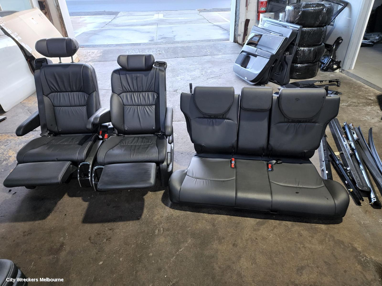 HONDA ODYSSEY COMPLETE INTERIOR, LEATHER, BLACK, RC1, 02/2014 ONWARDS - Image 2