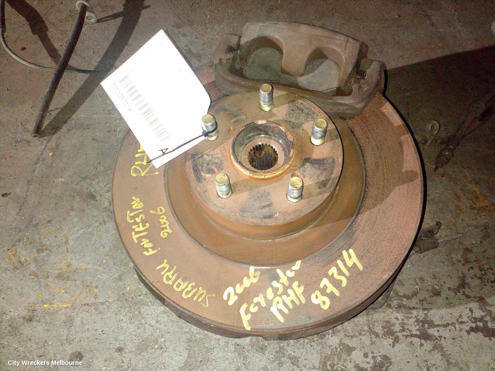 SUBARU FORESTER RIGHT FRONT HUB ASSEMBLY, ABS TYPE, TONE RING ON CV, 01/2000 - 02/2008 - Image 1
