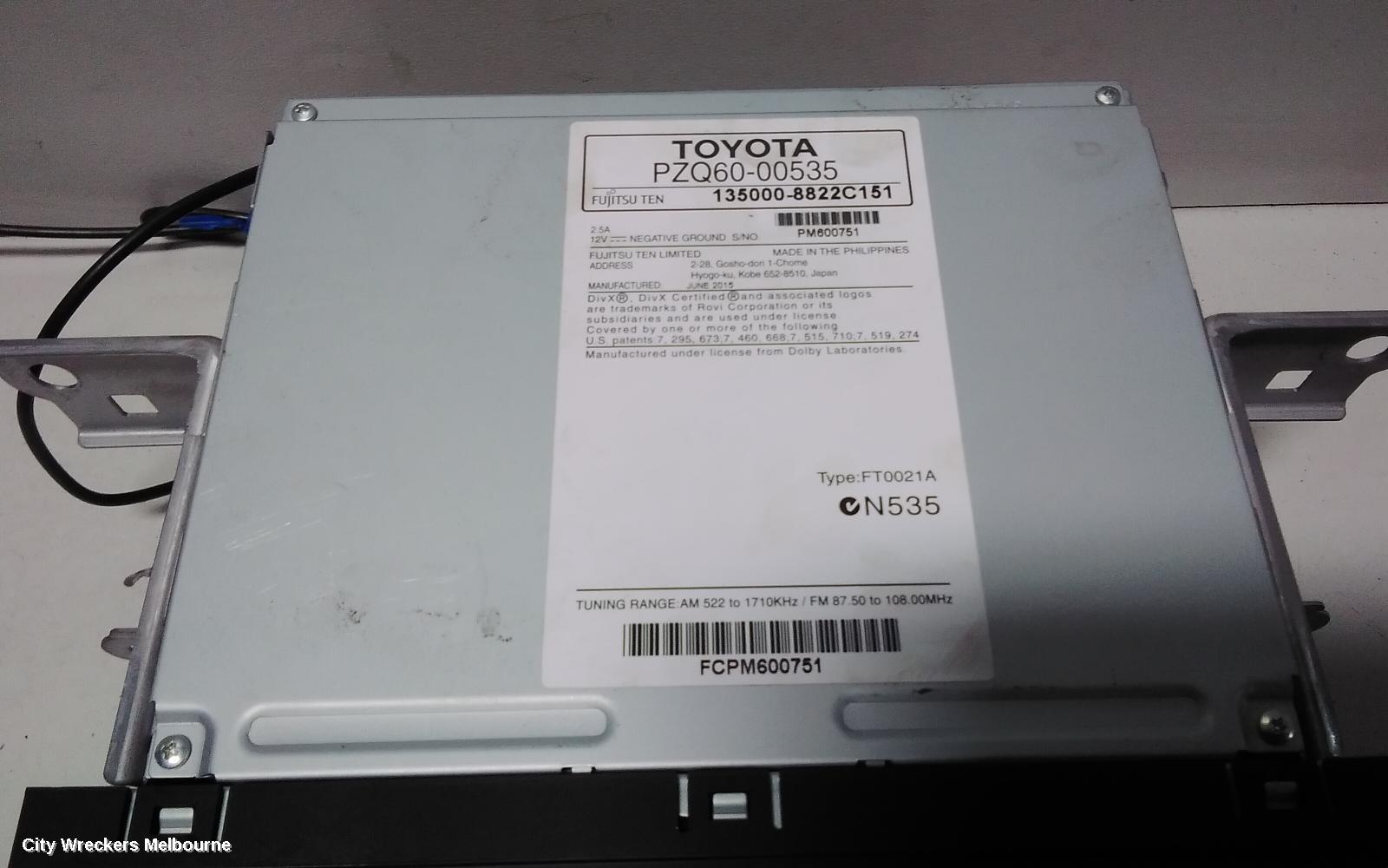 TOYOTA PRIUS RADIO/CD/DVD/SAT/TV, NHP10, PRIUS C, SAT NAV HEAD UNIT, 12/2011 ONWARDS - Image 3
