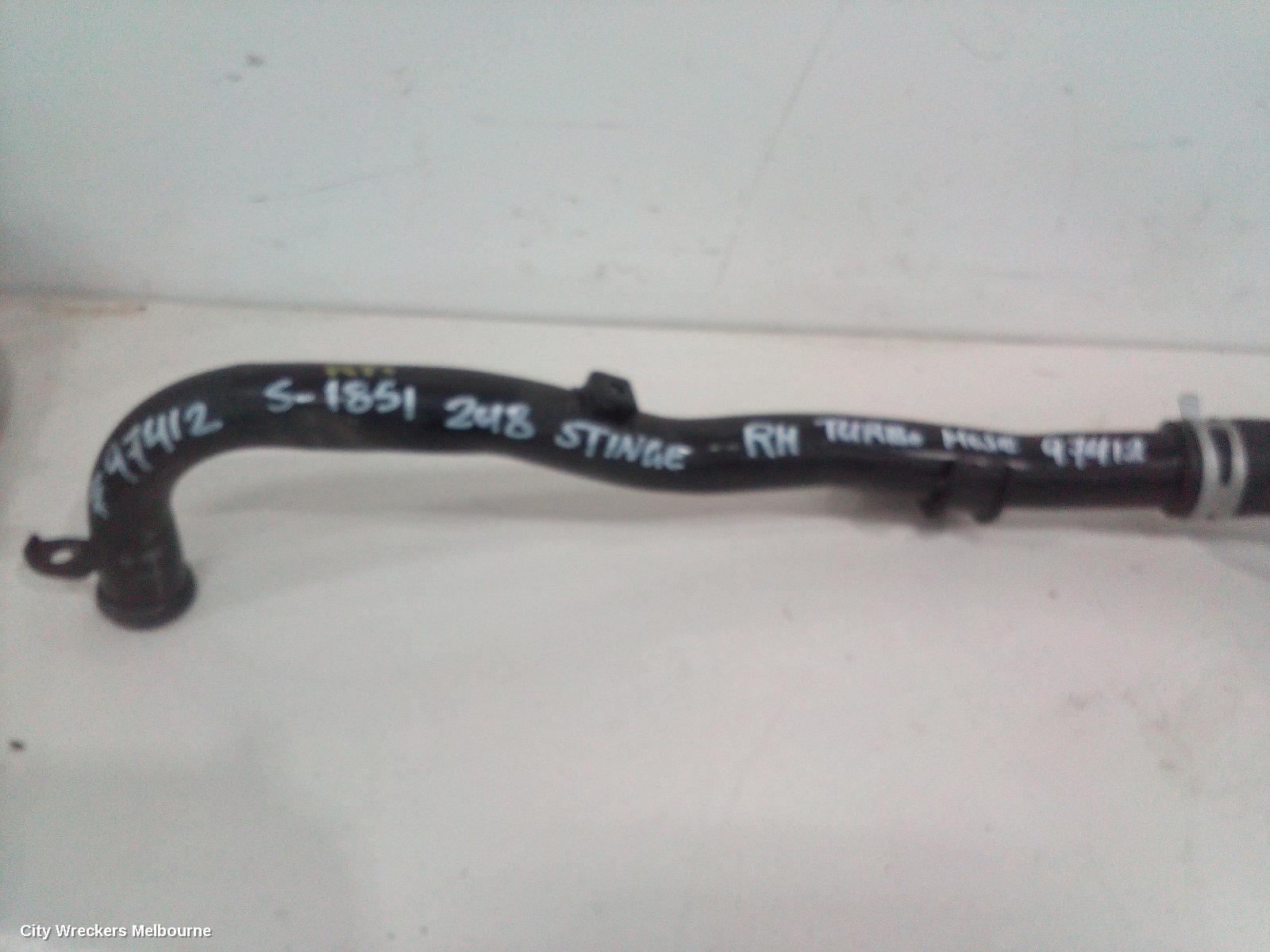 KIA STINGER, CK, 06/2017 - 04/2023, RH TURBO HOSE: 97412 - Image 3