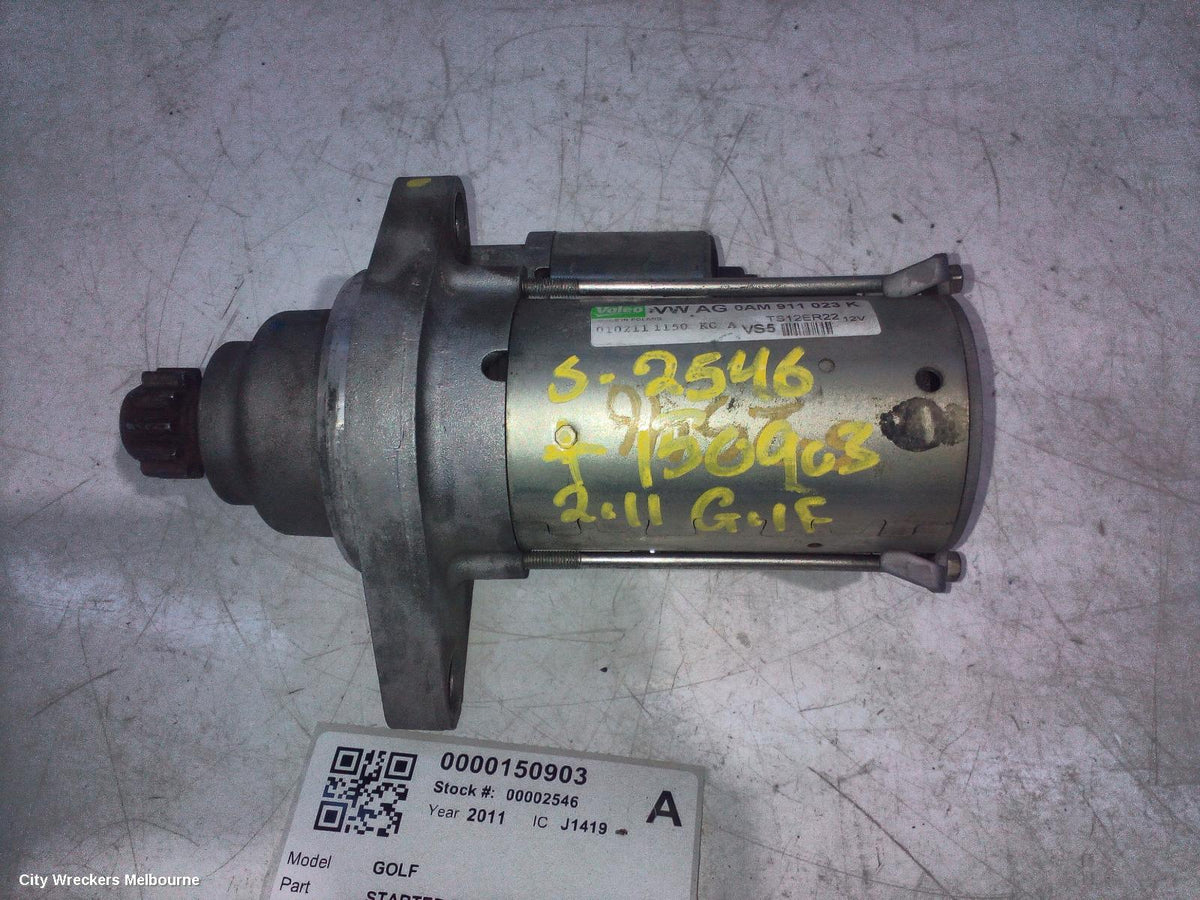 VOLKSWAGEN GOLF STARTER, PETROL, 1.4, GEN 6, 10/2008 - 01/2016 - Image 1