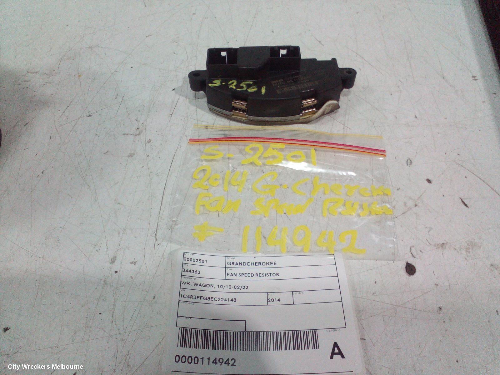 JEEP GRANDCHEROKEE FAN SPEED RESISTOR, WK, WAGON, 10/2010 - 02/2022 - Image 1