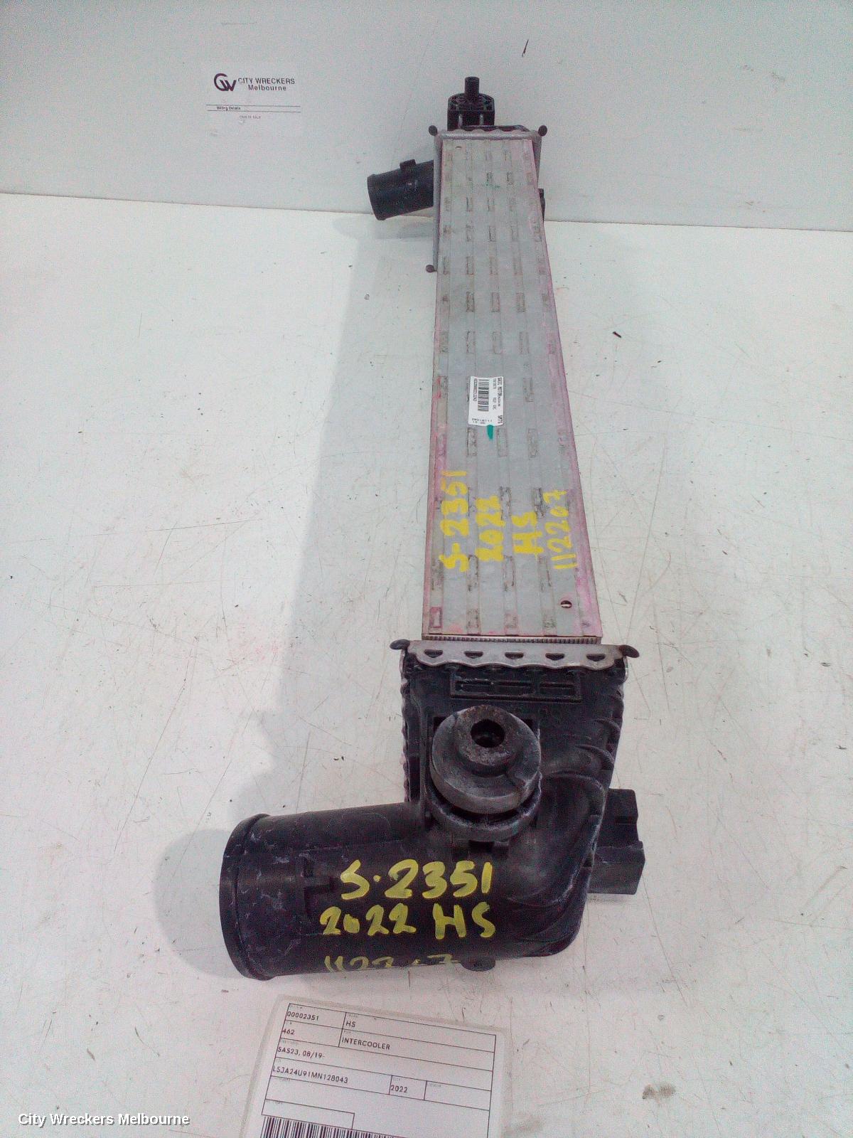 MG HS INTERCOOLER, PETROL, 1.5, TURBO, SAS23, 09/2019 ONWARDS - Image 2