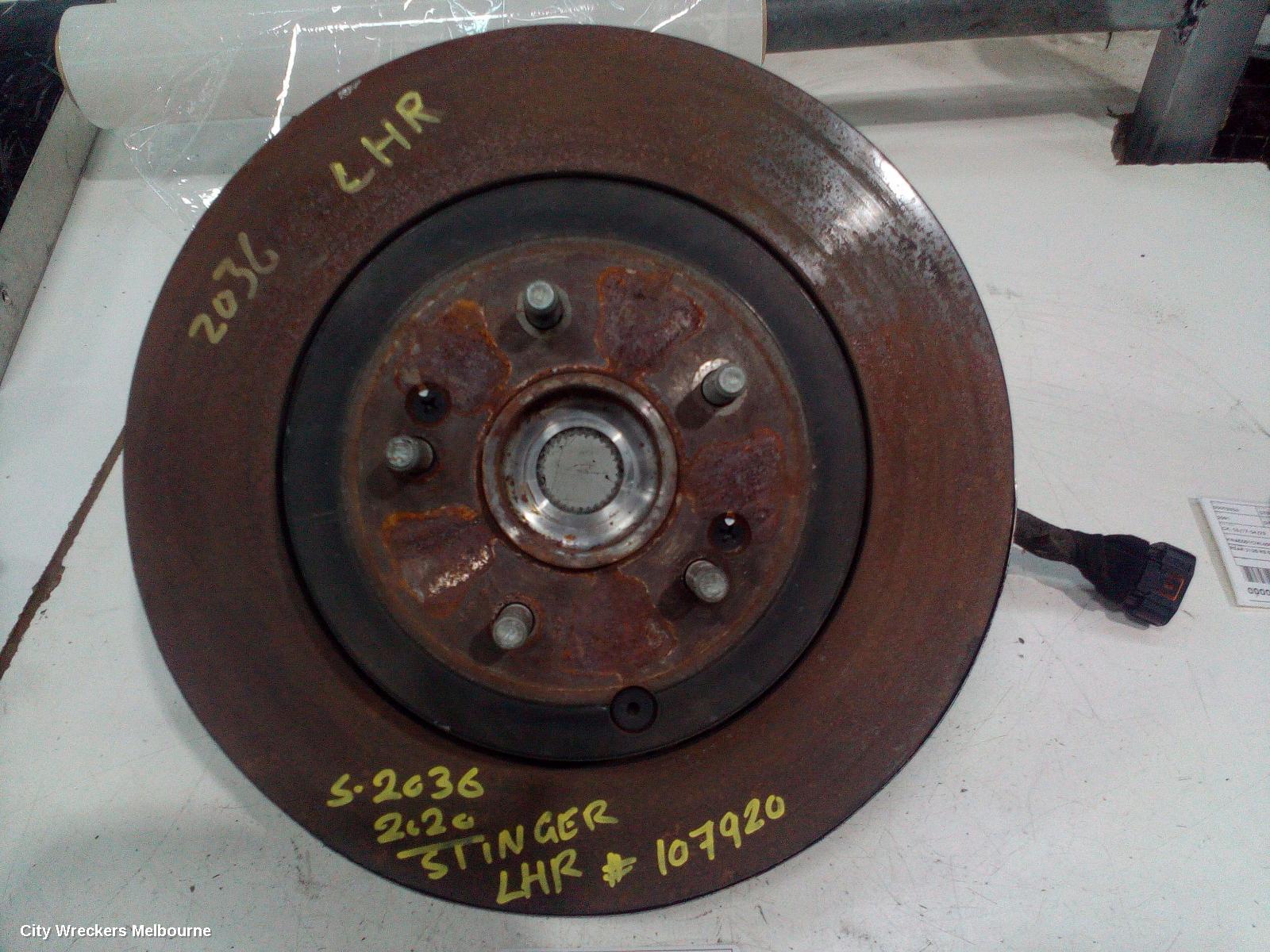 KIA STINGER LEFT REAR HUB ASSEMBLY, CK, 06/2017 ONWARDS - Image 1