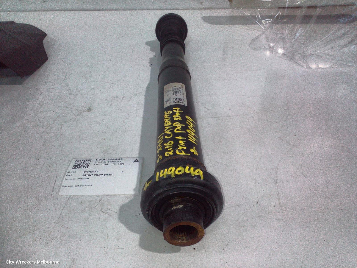PORSCHE CAYENNE FRONT PROP SHAFT, 92A, 07/2010 - 04/2018 - Image 1