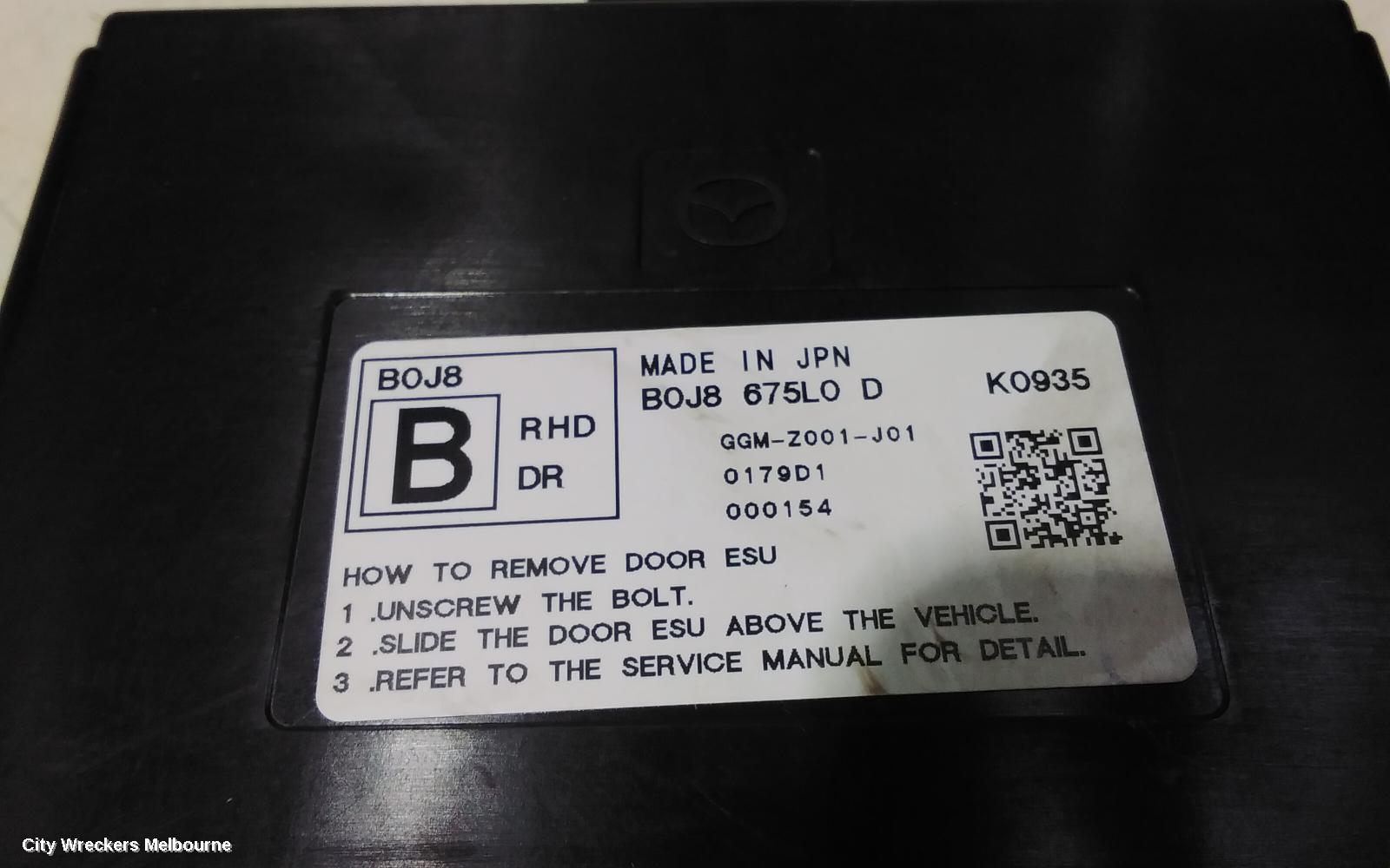 MAZDA 3, BP, 03/2019 ONWARDS, B0J8 675L0 D   RHF DOOR CONTROL MOUDLE: 96900 - Image 3