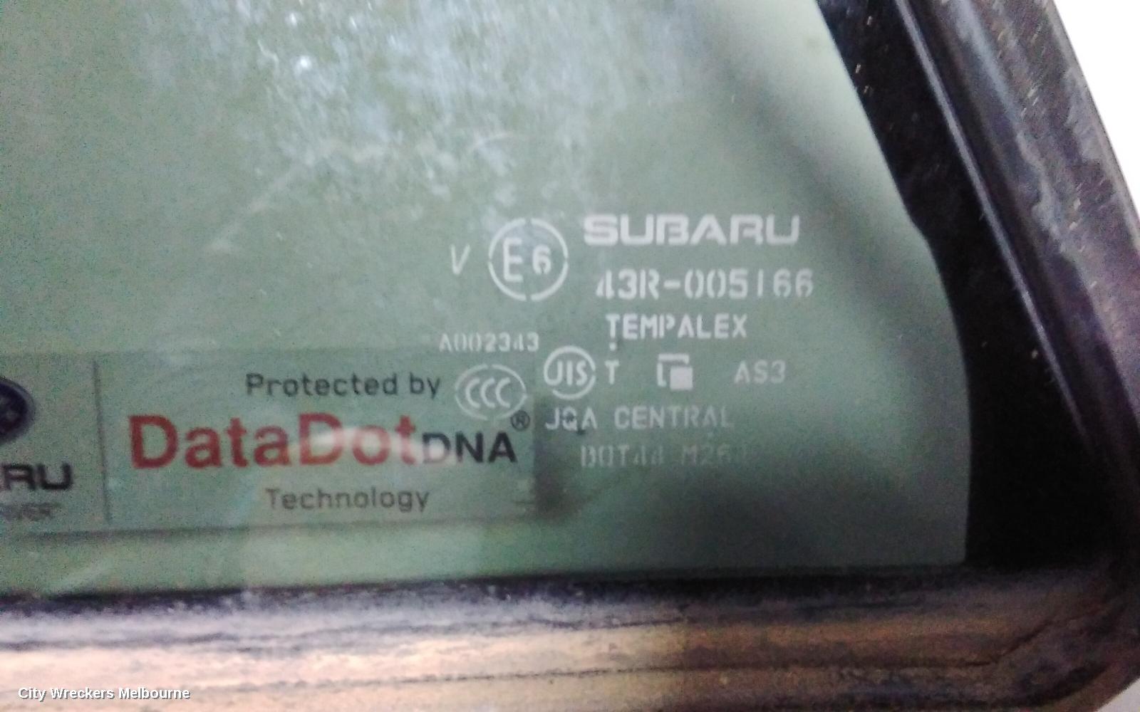 SUBARU OUTBACK LEFT REAR 1/4 DOOR GLASS, 6TH GEN, 08/2014 ONWARDS - Image 3